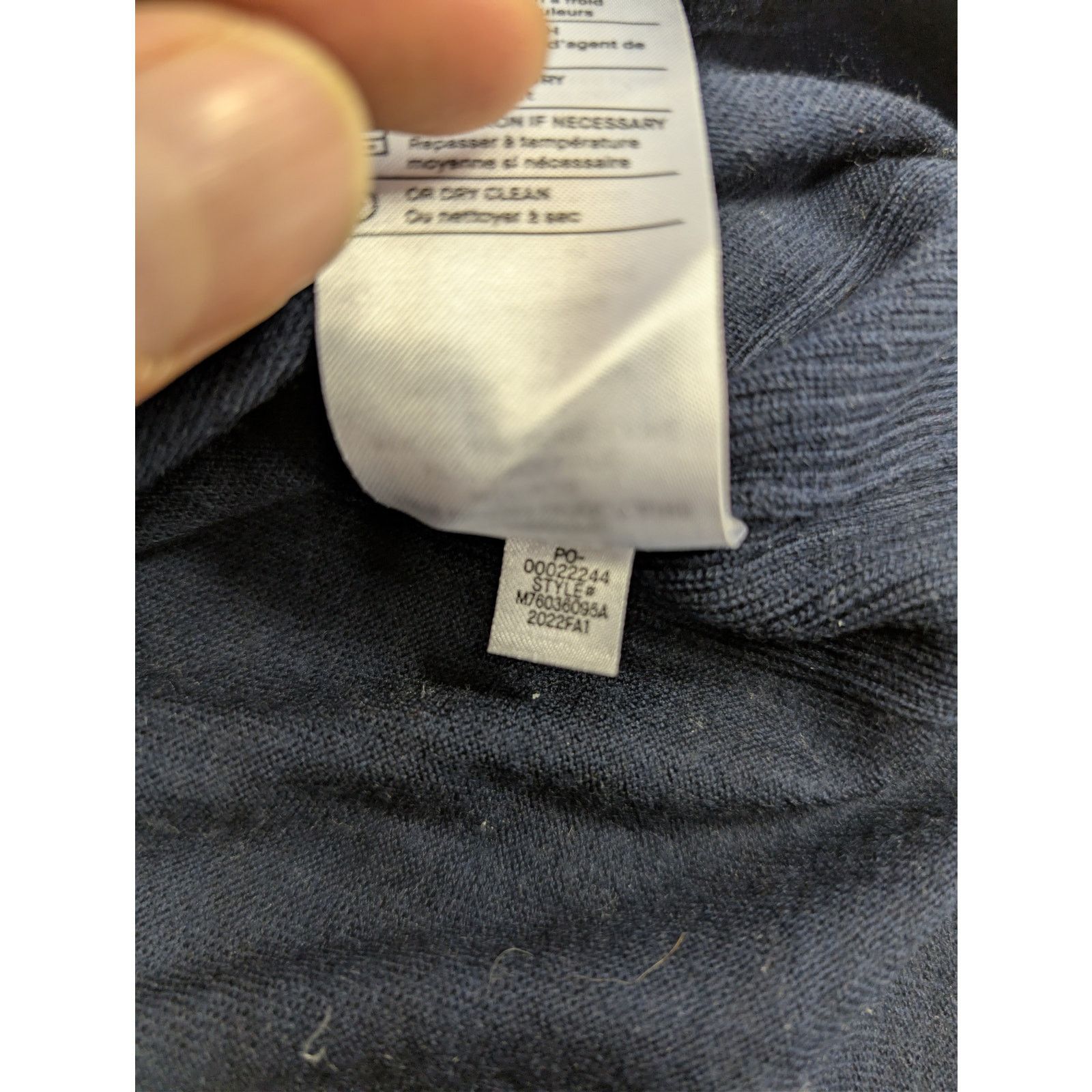 Vince o1rshd1 CC20 Long Sleeve Polo Shirt in Navy Blue Size US S / EU 44-46 / 1 - 18 Thumbnail
