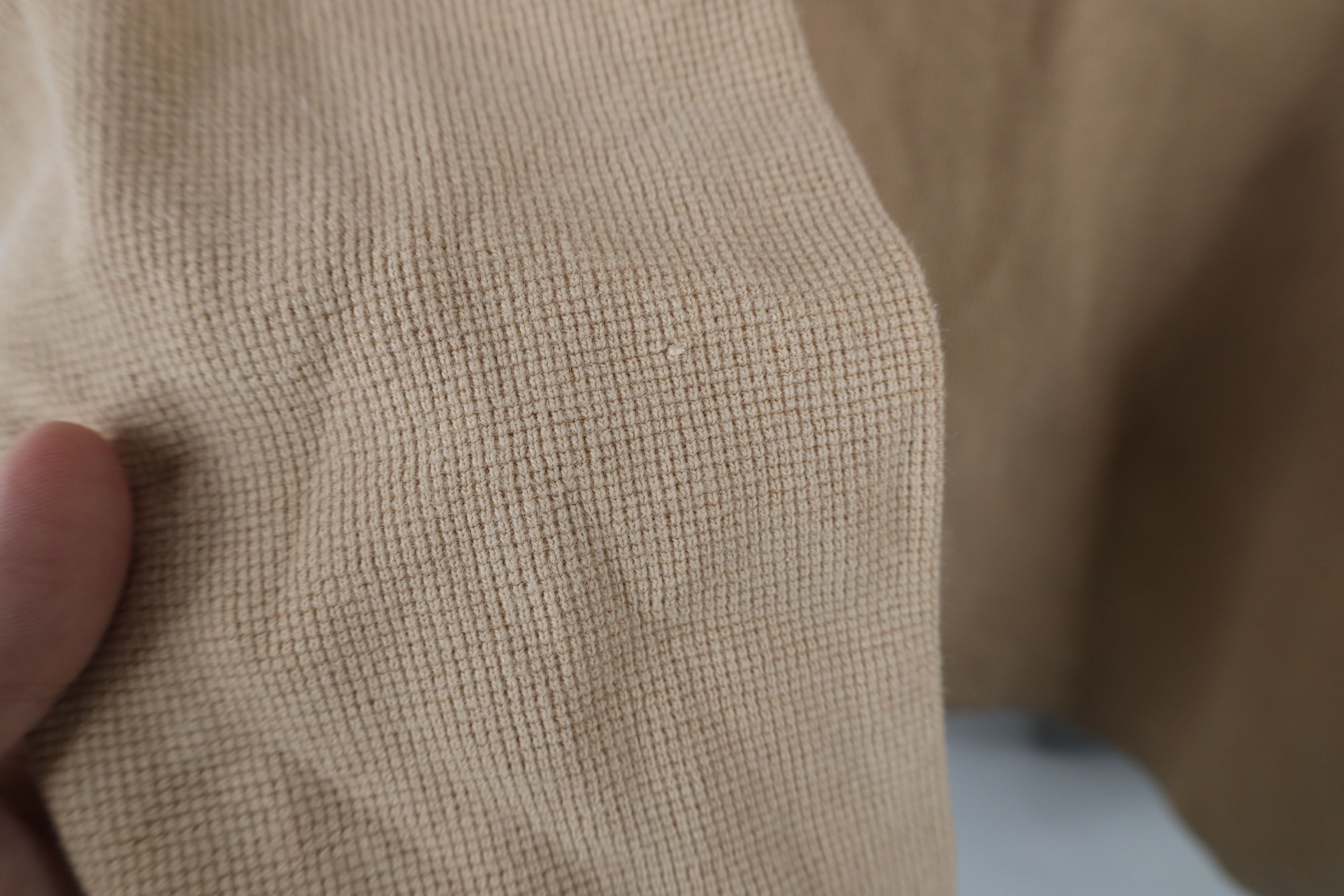 Carhartt × Vintage Vintage Carhartt Thermal Waffle Knit Henley T-Shirt Beige Size US XL / EU 56 / 4 - 6 Thumbnail