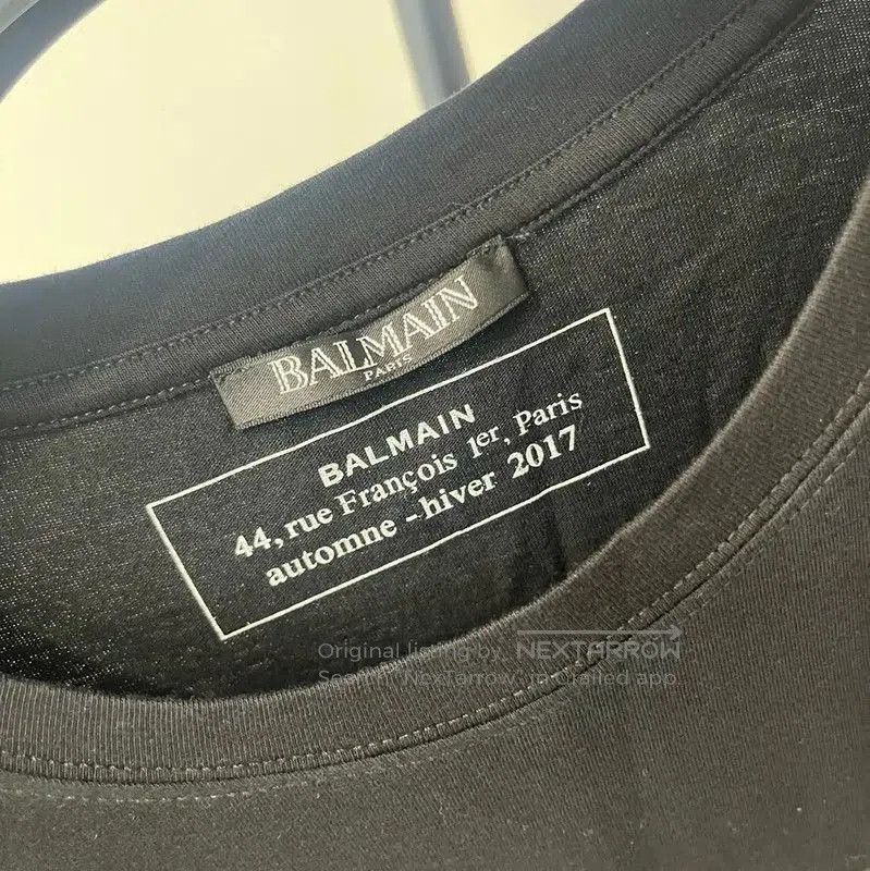 Balmain Balmain Black Cotton Short Sleeve T-Shirt . Size US XS / EU 42 / 0 - 3 Thumbnail