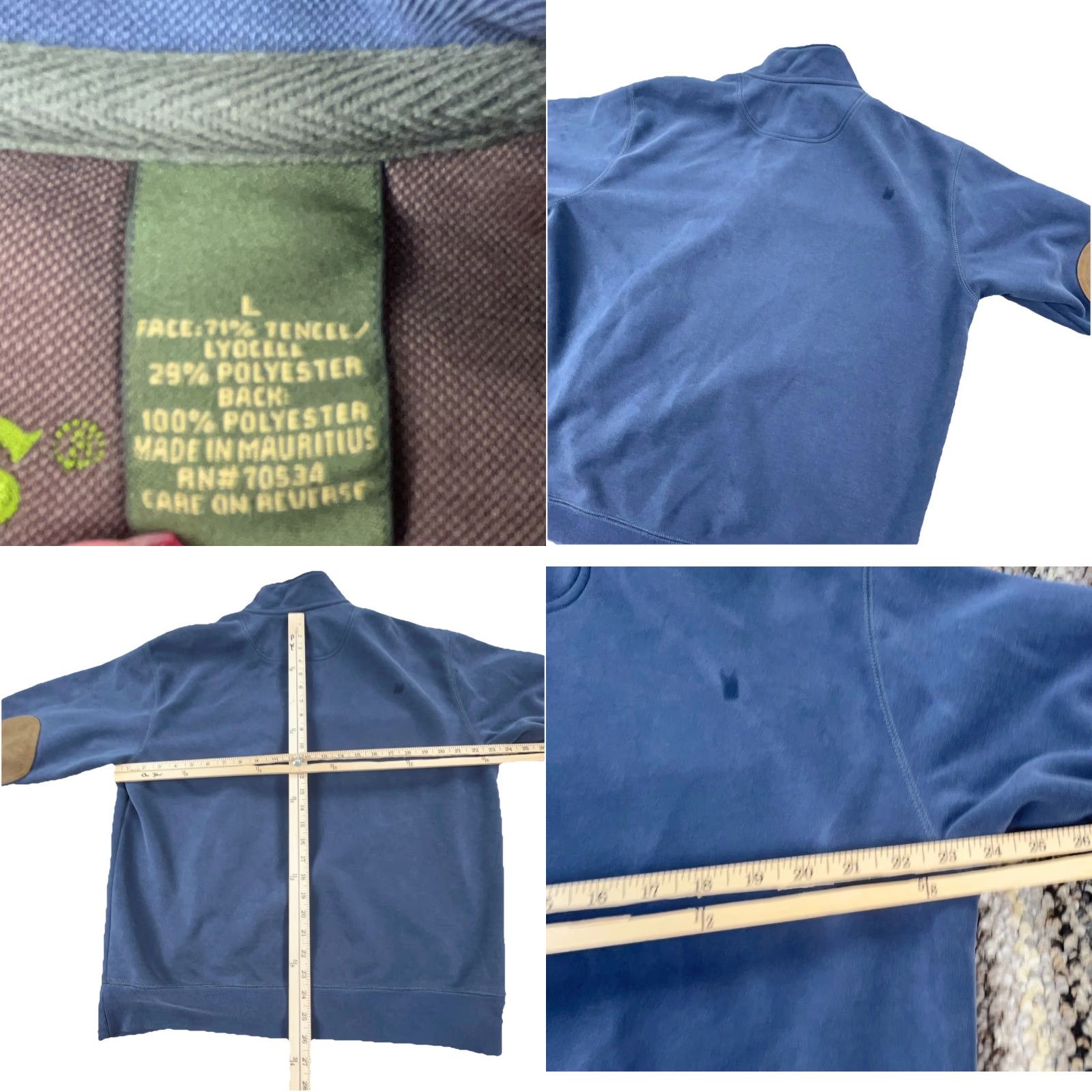 Orvis Orvis Sweater Men Large Blue Pullover Fleece 1/4 Zip Knit Pattern Solid Logo Embroidered Casual Size US L / EU 52-54 / 3 - 8 Thumbnail