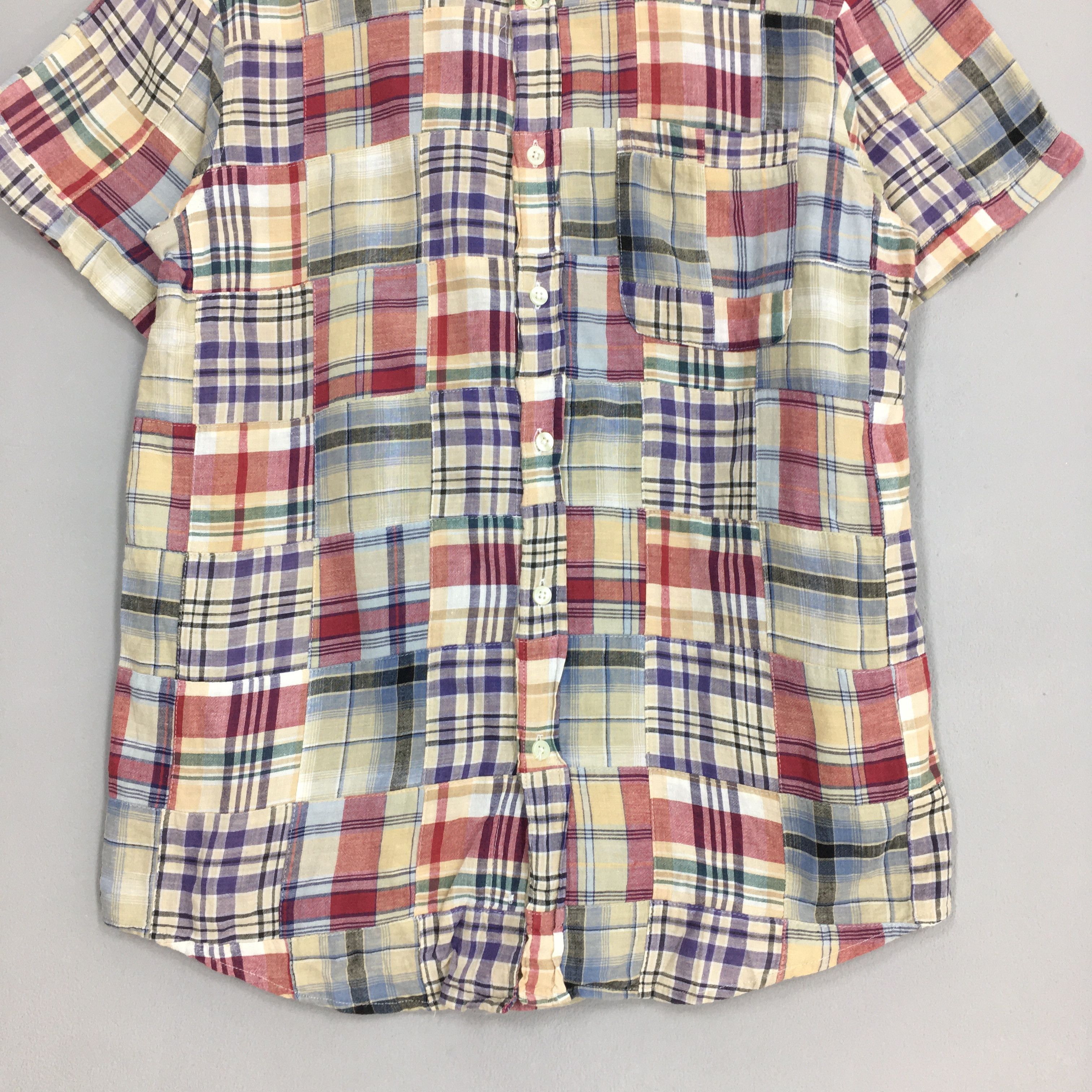 Flannel Vintage Patchwork Checkered Flannel Shirt Large Size US L / EU 52-54 / 3 - 3 Thumbnail