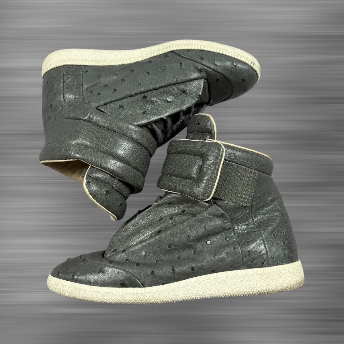 Maison Margiela Maison Margiela Future Ostrich Leather Shoes Size US 8.5 / EU 41-42 - 2 Thumbnail