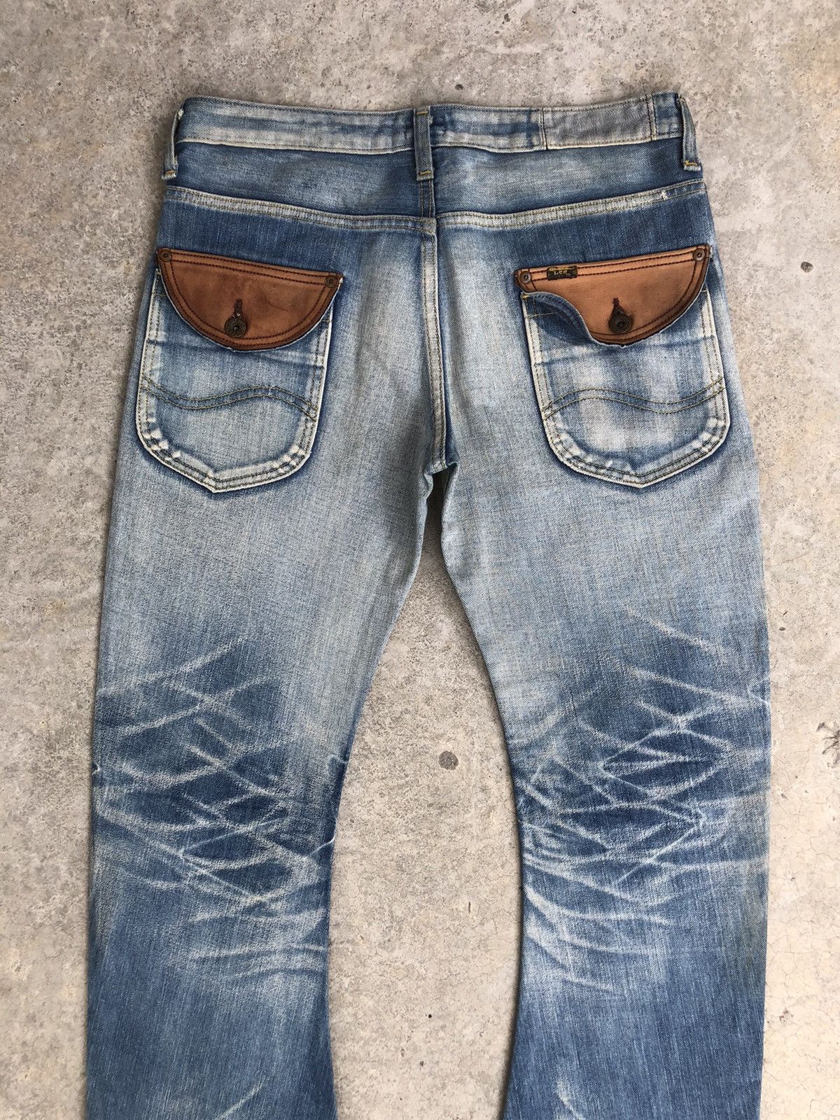 Lee Japanese Lee Flared Jeans Distressed Jeans Size US 32 / EU 48 - 8 Thumbnail