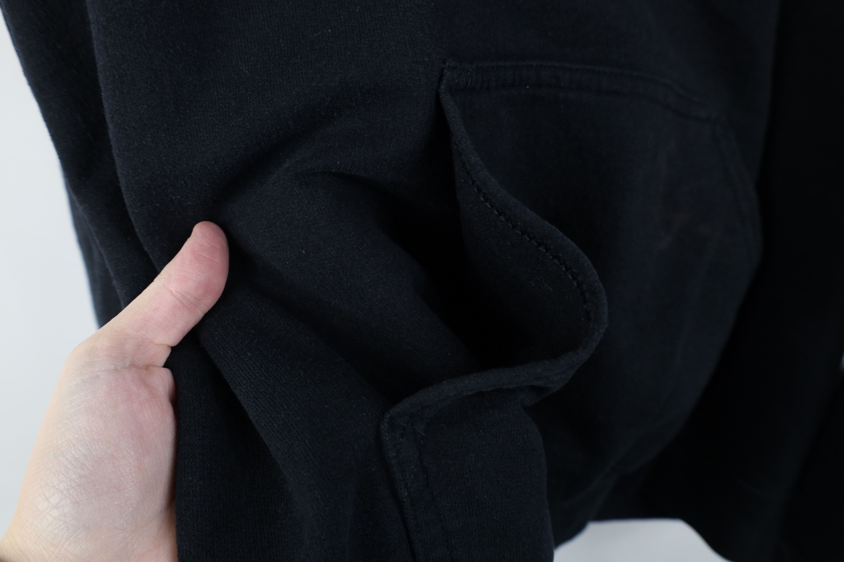 Vintage Vintage 90s Y2K Streetwear Blank Hoodie Sweatshirt Black Size US M / EU 48-50 / 2 - 8 Thumbnail