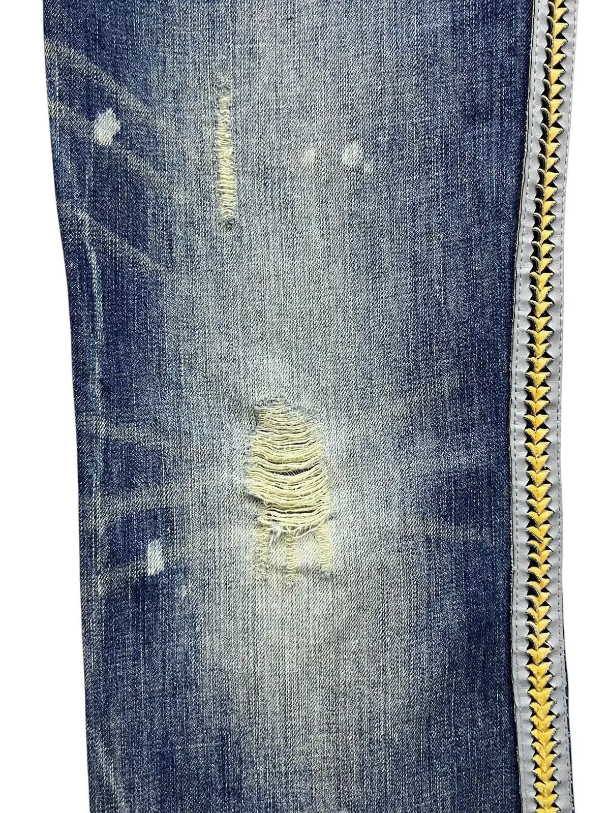 Parasuco PUNK FLARE🔥PARASUCO DENIM LEGEND Distressed Tribal Jeans💥 Size US 33 - 9 Thumbnail