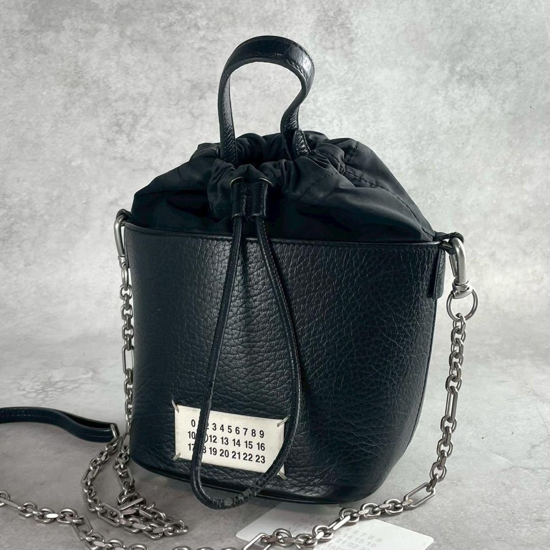 Maison Margiela MAISON MARGIELA 19SS Leather Bucket Shoulder Bag Black Size ONE SIZE - 1 Thumbnail
