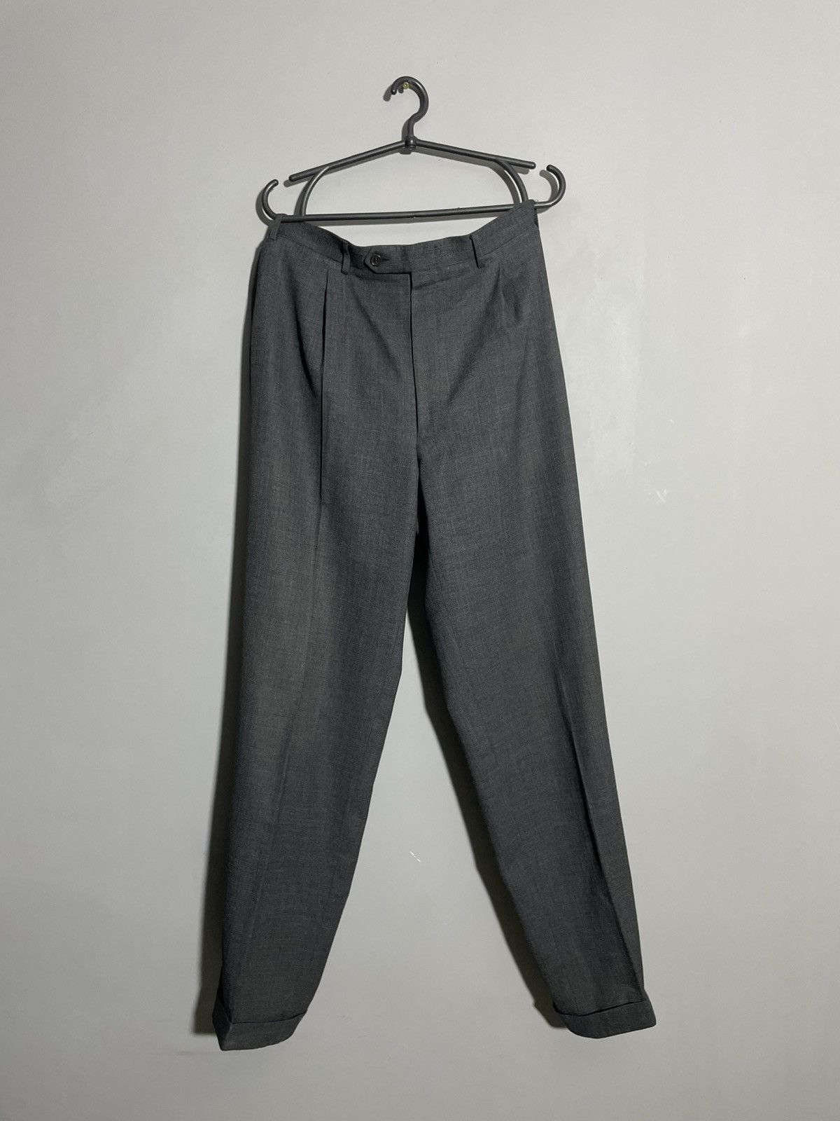 Canali Vintage Canali Two Piece Wool Suit Blazer/Pants Italy Size 52L - 14 Thumbnail