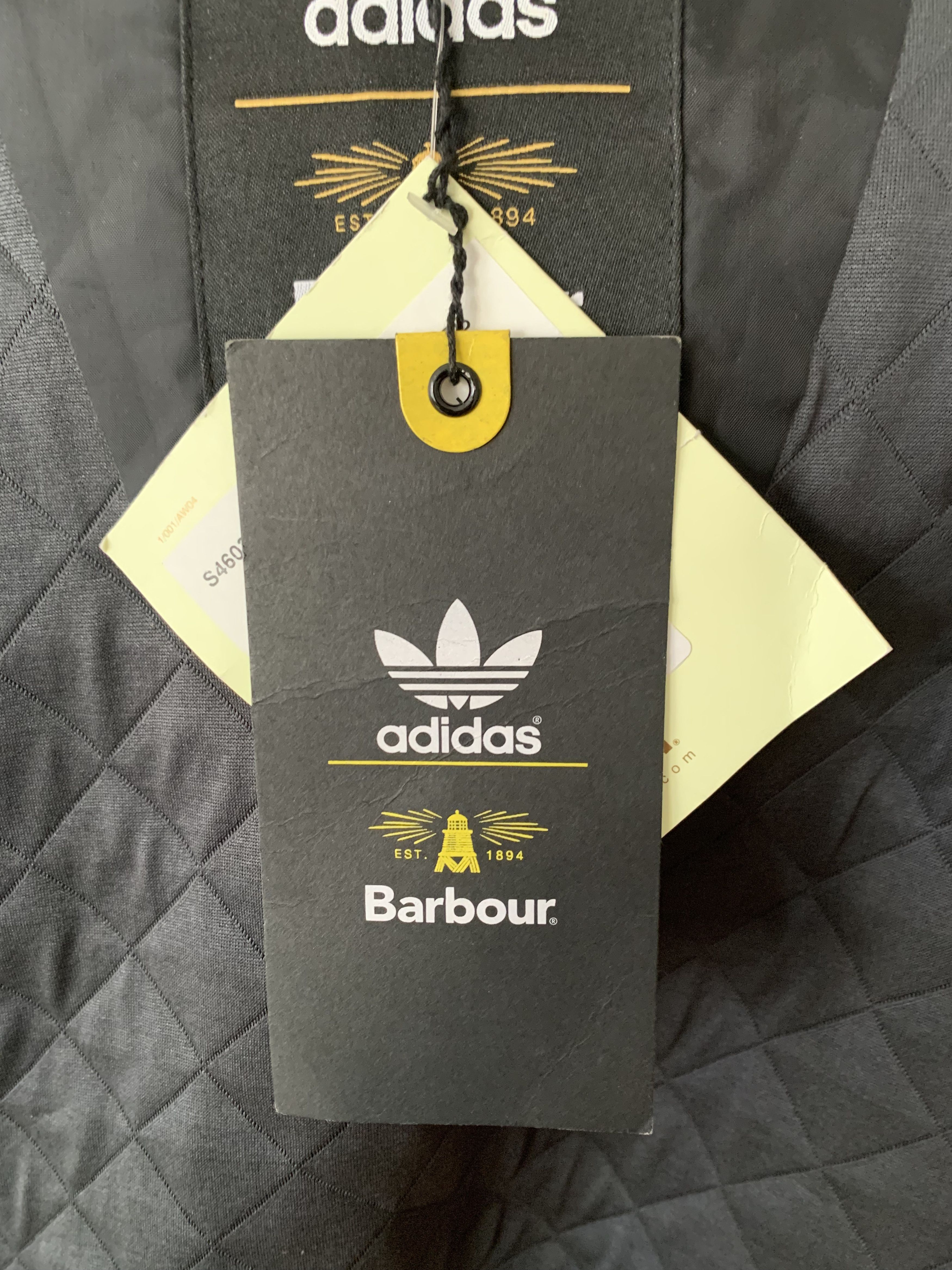 Adidas × Barbour Barbour x adidas Quilted Leather Bomber Jacket Size US L / EU 52-54 / 3 - 11 Thumbnail