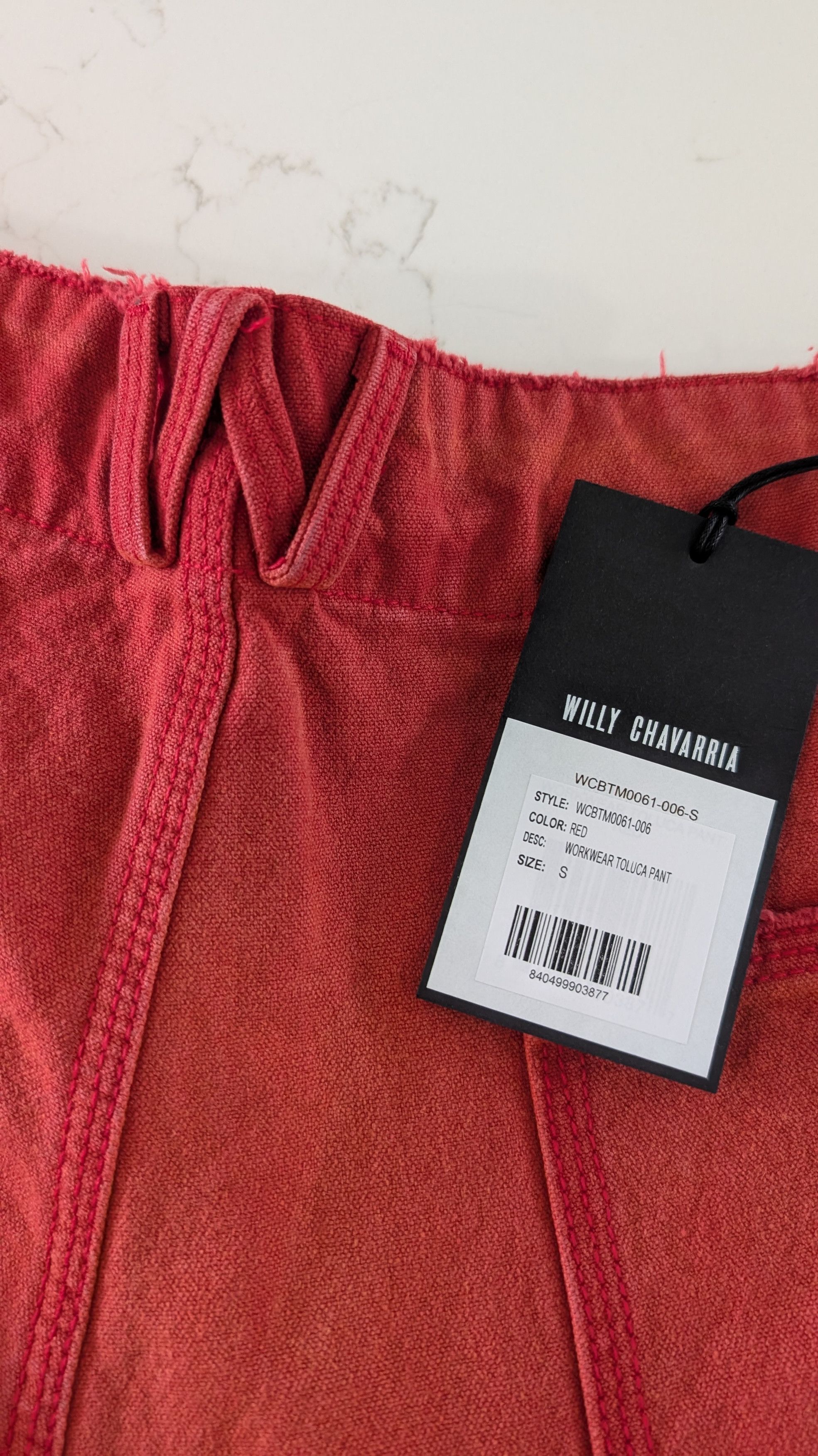 Willy Chavarria Willy Chavarria Red Workwear Toluca Pant Small Size US 38 / EU 54 - 7 Thumbnail