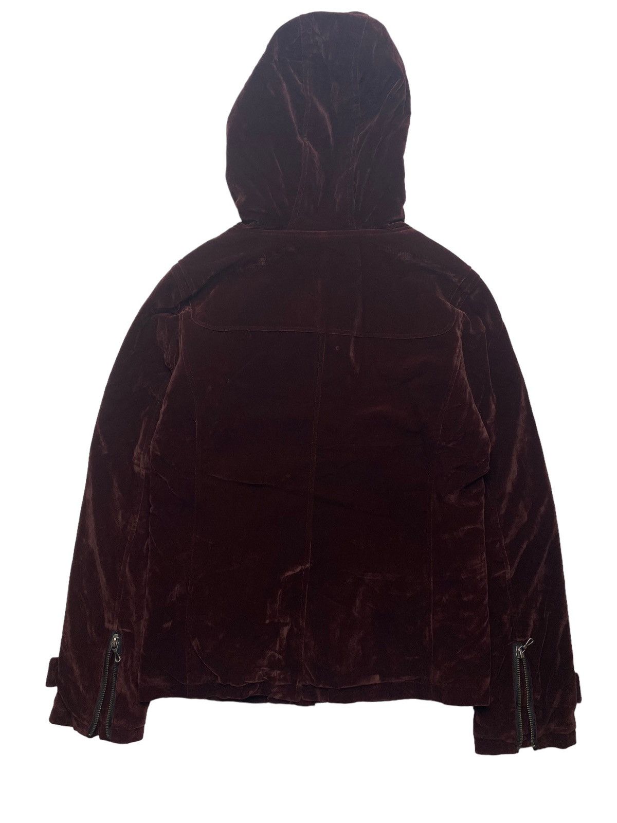 In The Attic 2000s In The Attic - Red Wine Velour Jacket Size US M / EU 48-50 / 2 - 3 Thumbnail