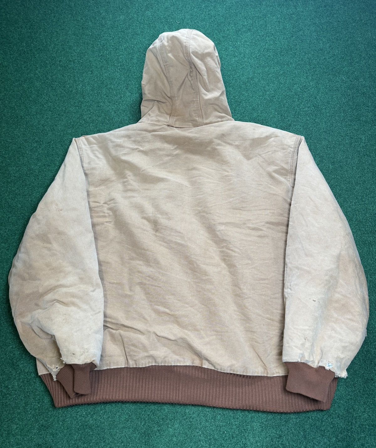 Carhartt Vintage 90s Carhartt Distressed Tan Quick Duck Jacket Size US XXL / EU 58 / 5 - 4 Thumbnail