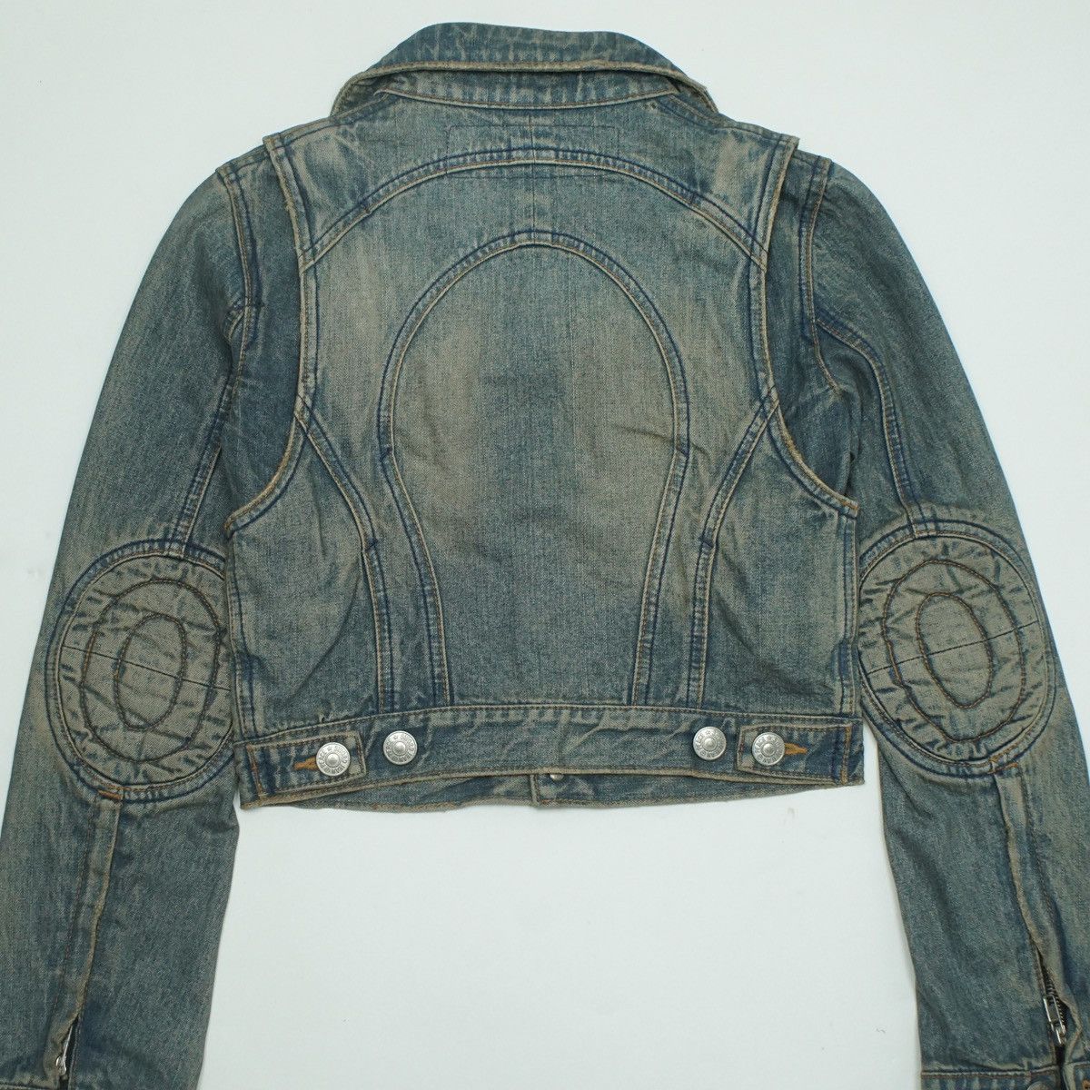 Le Grande Bleu (L.G.B.) *NoTariff Swordfish Multipocket Crop Denim Jacket Size S / US 4 / IT 40 - 6 Thumbnail