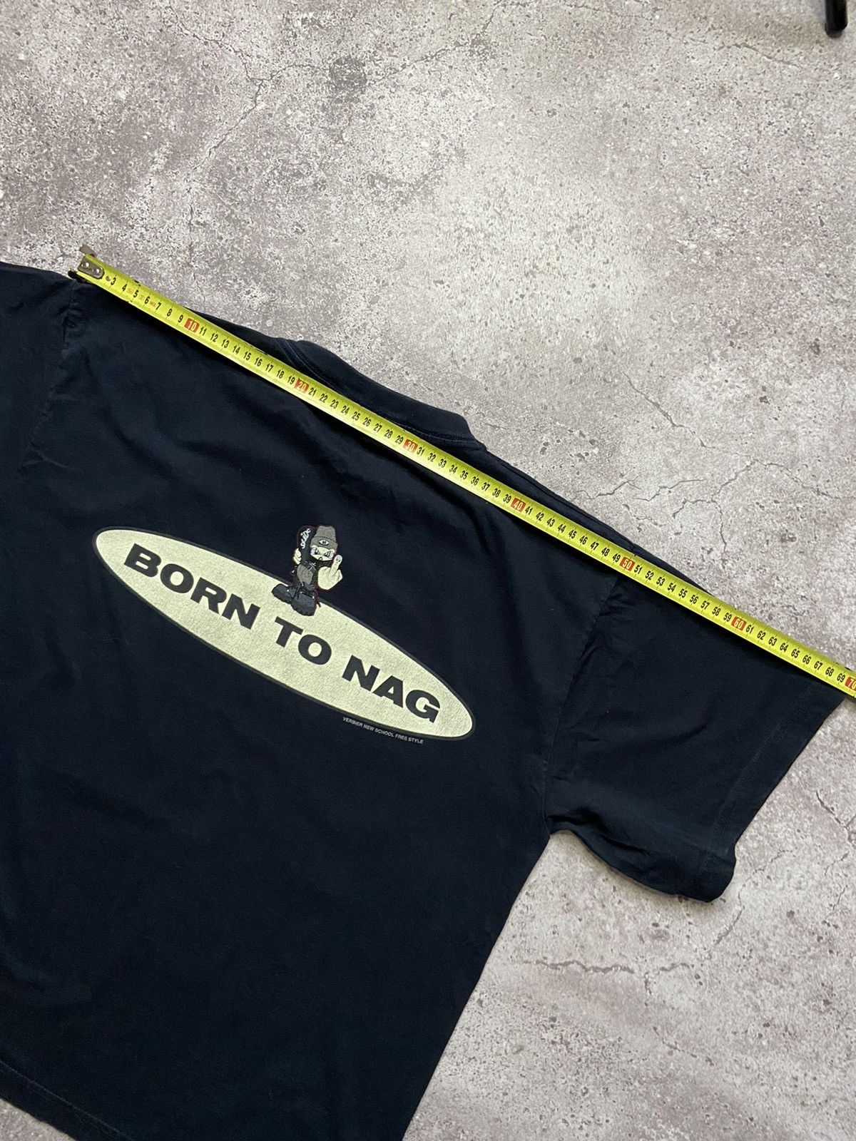 Vintage Rare! Y2K Slide Big Logo Fuck Born To Nag Vintage Tee 90’s Size US M / EU 48-50 / 2 - 6 Thumbnail