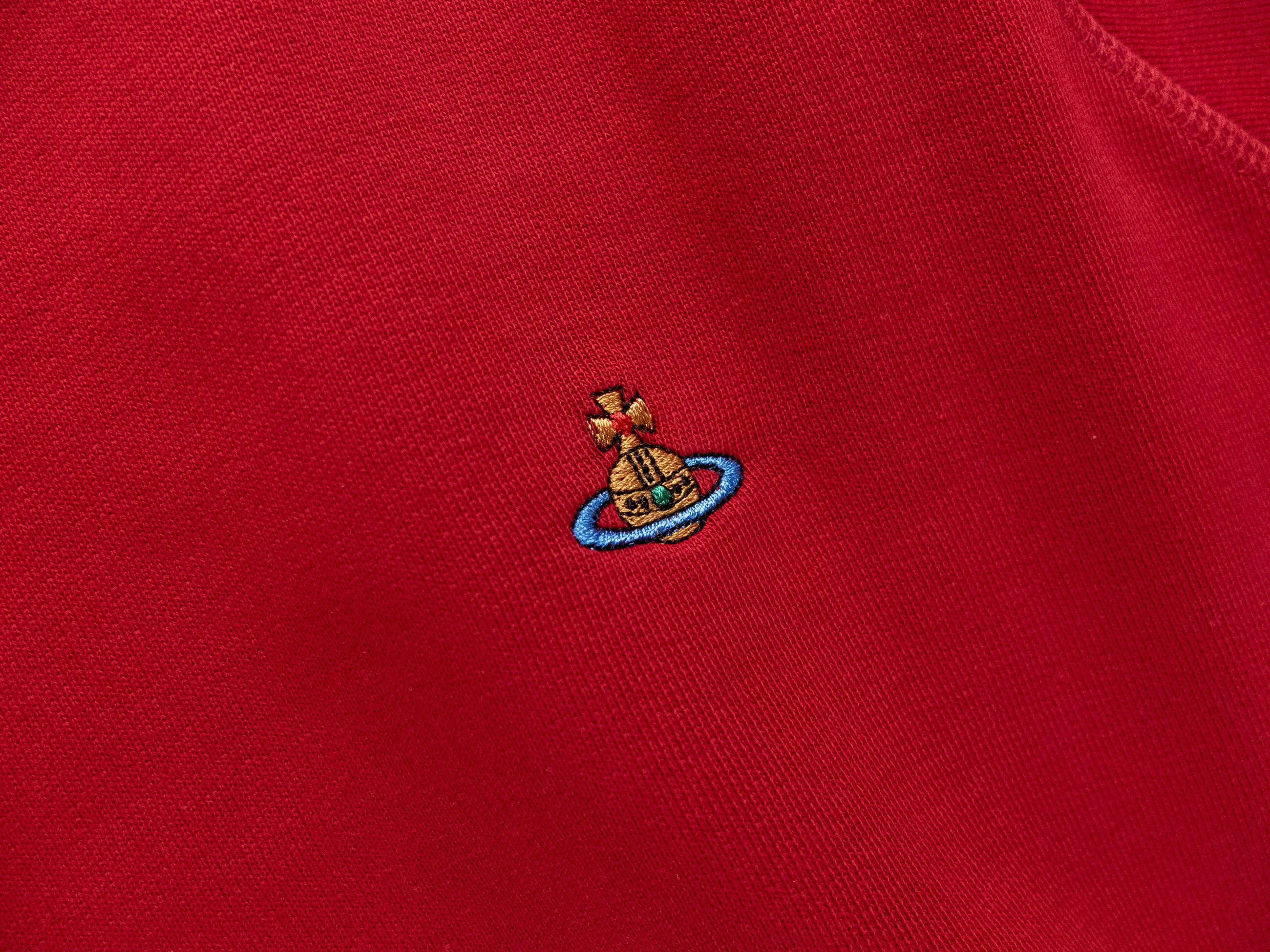 Vivienne Westwood VIVIENNE WESTWOOD solid red orb logo raglan sweatshirt M Size US M / EU 48-50 / 2 - 4 Thumbnail