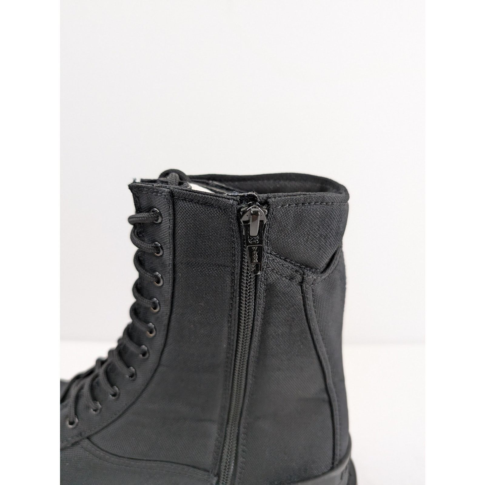 Balenciaga o1rshd1 Nylon Canvas/Used Effect New Combat Strike Boots Size US 12 / EU 45 - 12 Thumbnail