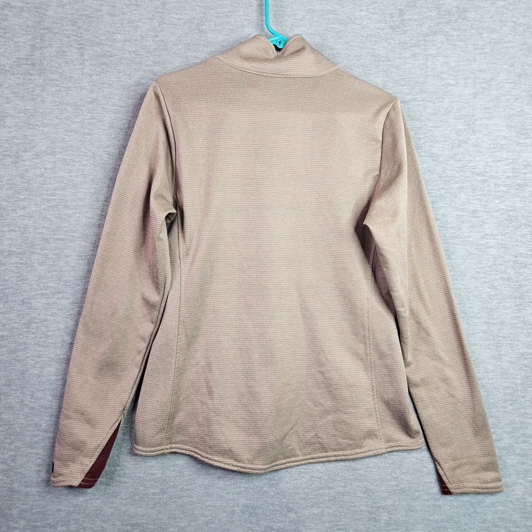 Vintage Kerrits Womens Quarter Zip Fleece Pullover Tan Riding Equestrian Size L USA Made Long Sleeve Raglan Logo Pocketful of Style? Size L / US 10 / IT 46 - 2 Thumbnail
