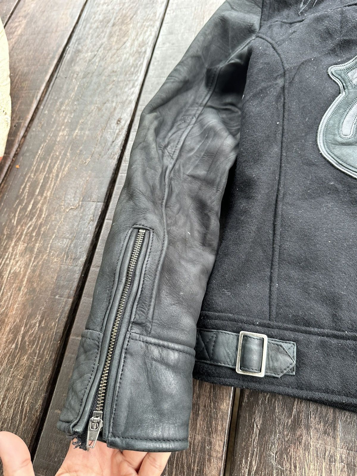 JACKROSE The rolling stones Jack rose vintage leather varsity jacket Size US S / EU 44-46 / 1 - 15 Thumbnail