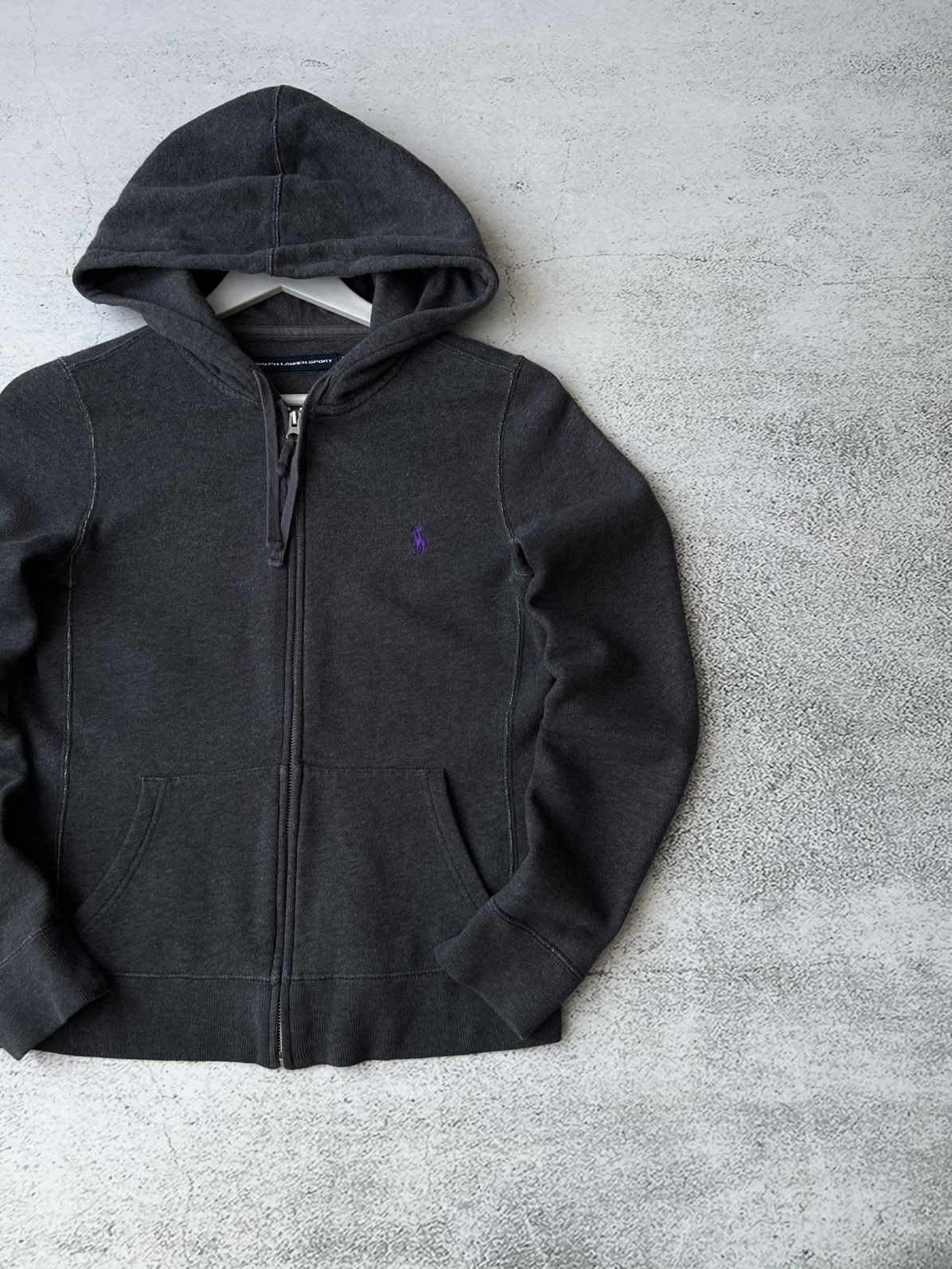 Polo Ralph Lauren 💜 Polo Ralph Lauren Vintage Women’s Zip Hoodie – Size S Size S / US 4 / IT 40 - 2 Thumbnail
