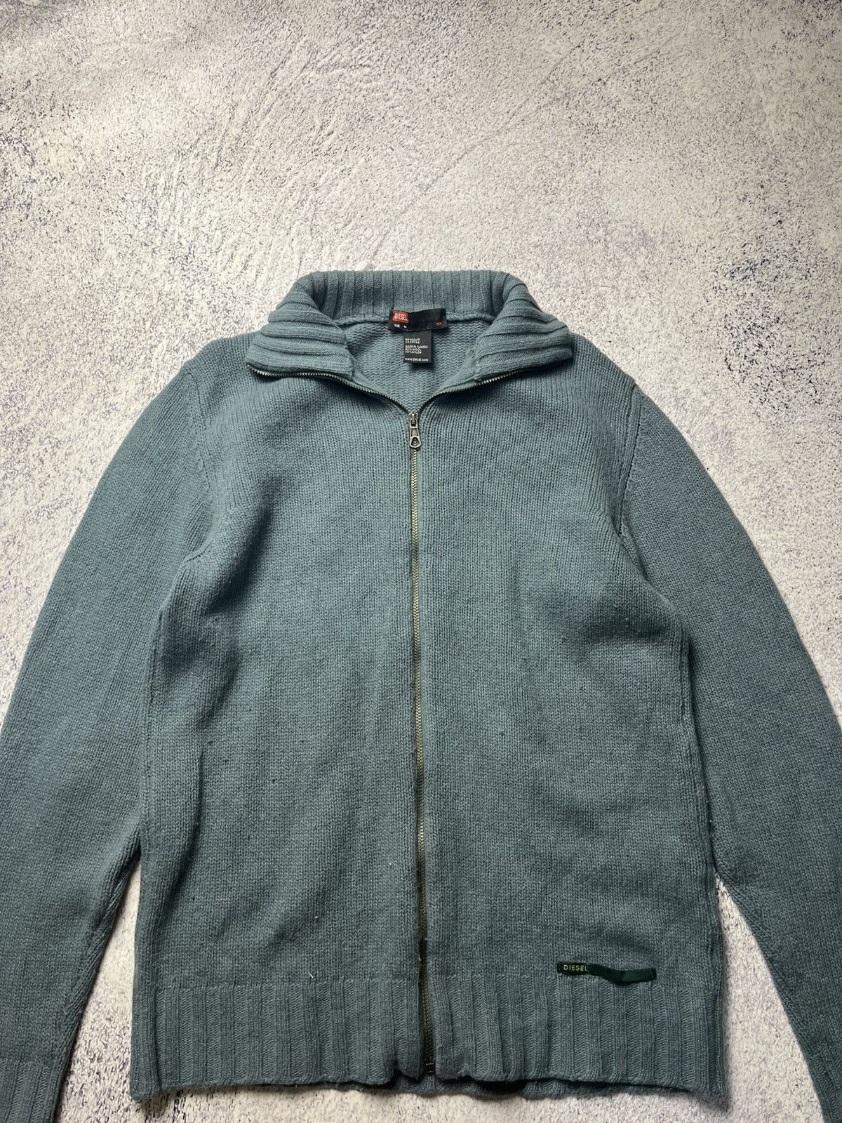 Diesel Vintage Diesel Zip Up Sweater Mini Logo Y2K Size US M / EU 48-50 / 2 - 5 Thumbnail