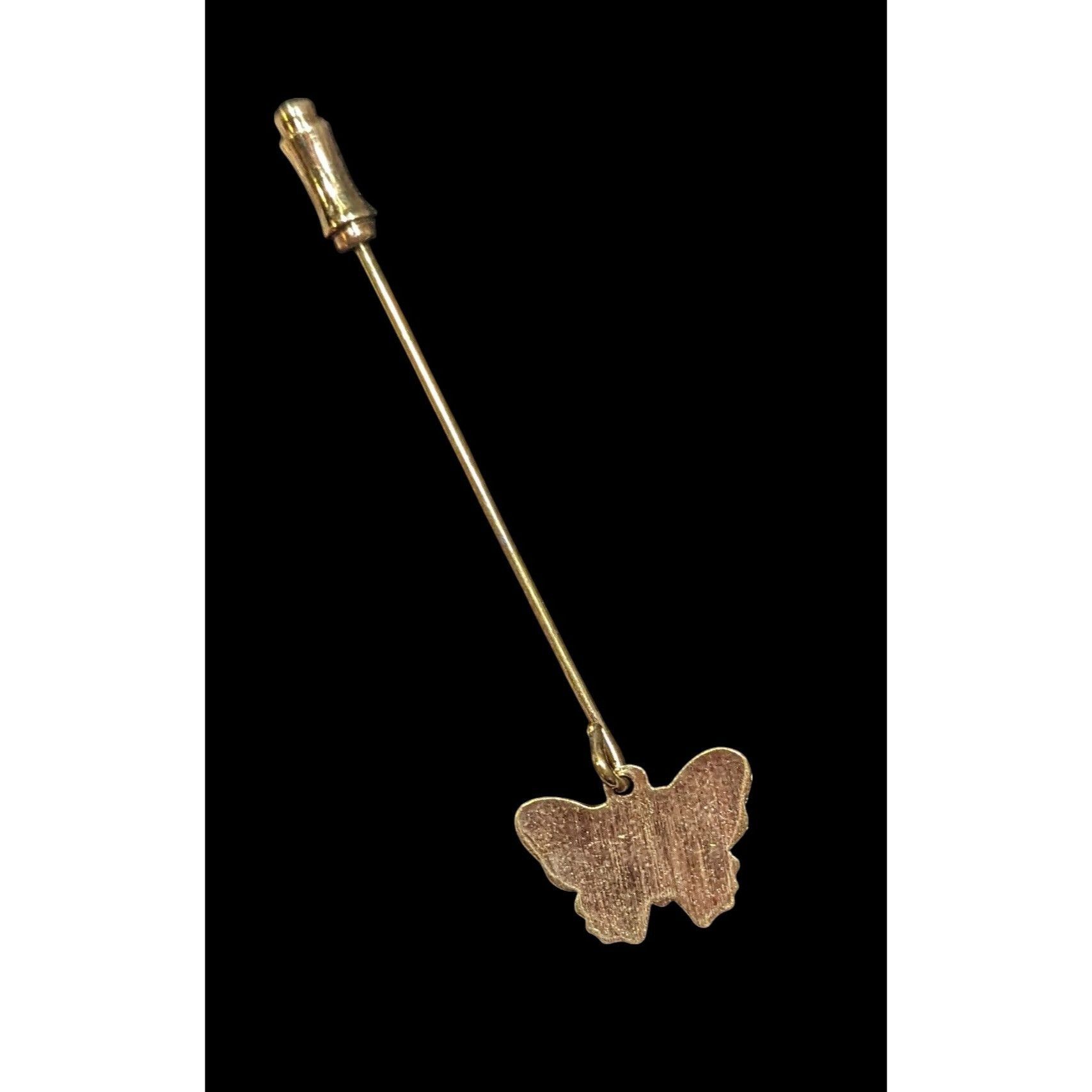 Other Vintage Napier Fairycore Butterfly Blue And Gold Tone Stick Size ONE SIZE - 2 Thumbnail