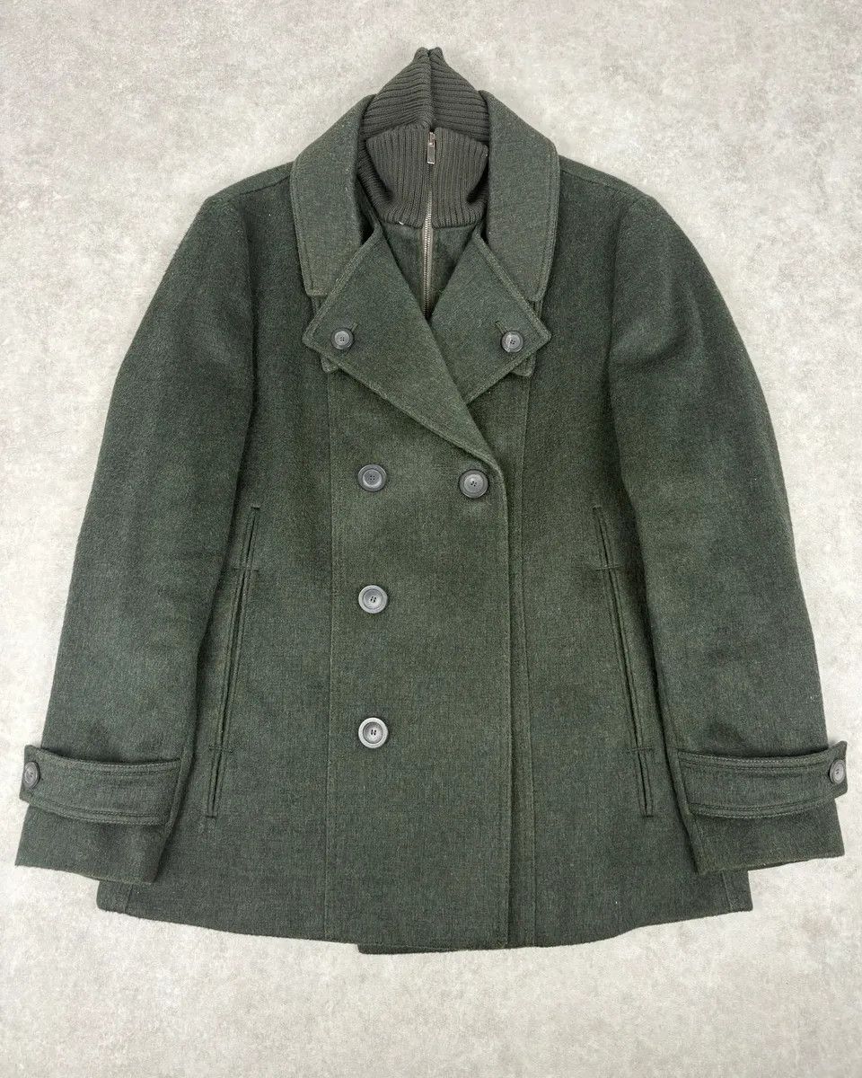 Emporio Armani AW2009 Emporio Armani Dark Green Wool Caban Jacket Size US M / EU 48-50 / 2 - 1 Thumbnail