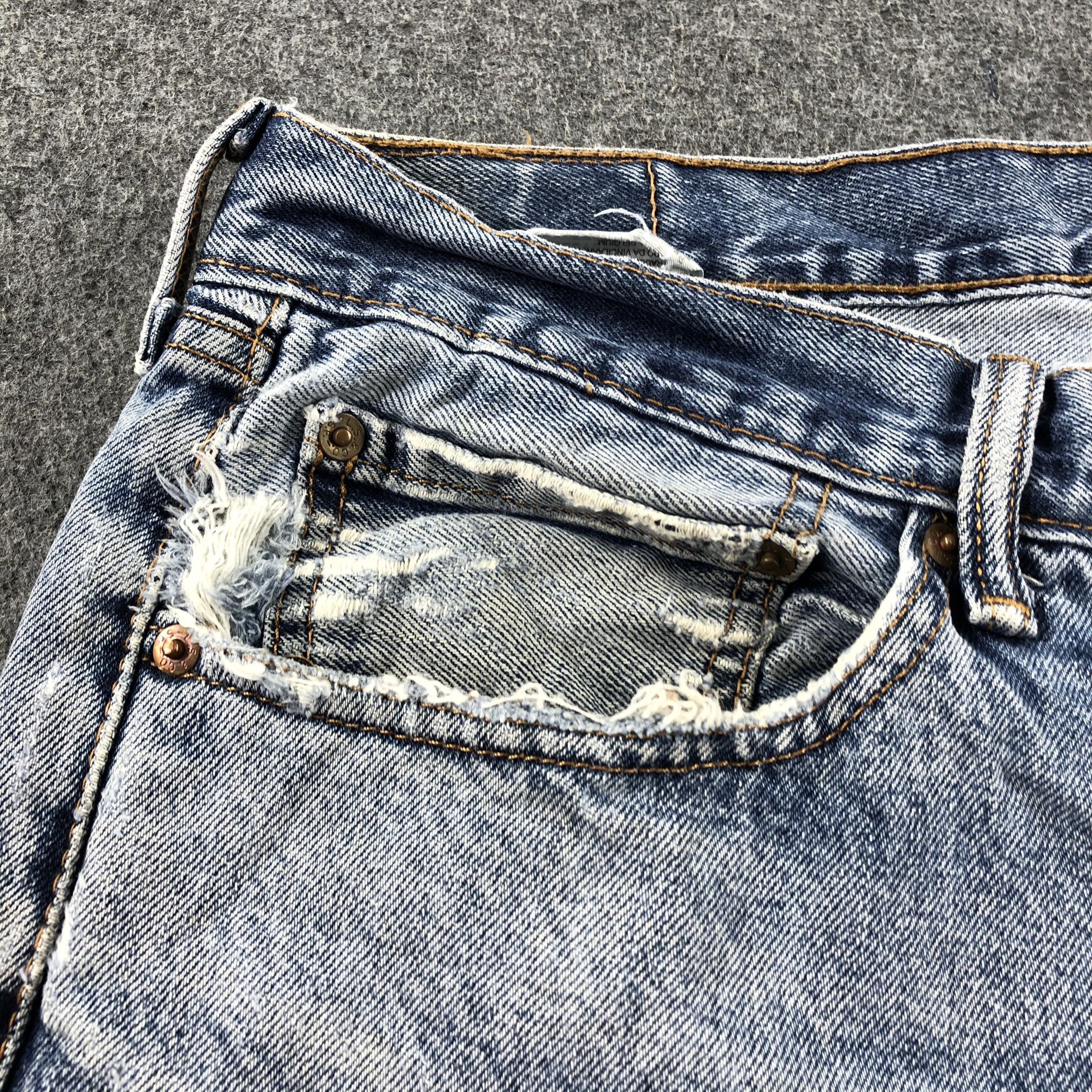 Levi's Vintage Blue Wash Levis 505 Jeans-J2477 Size US 36 / EU 52 - 12 Thumbnail