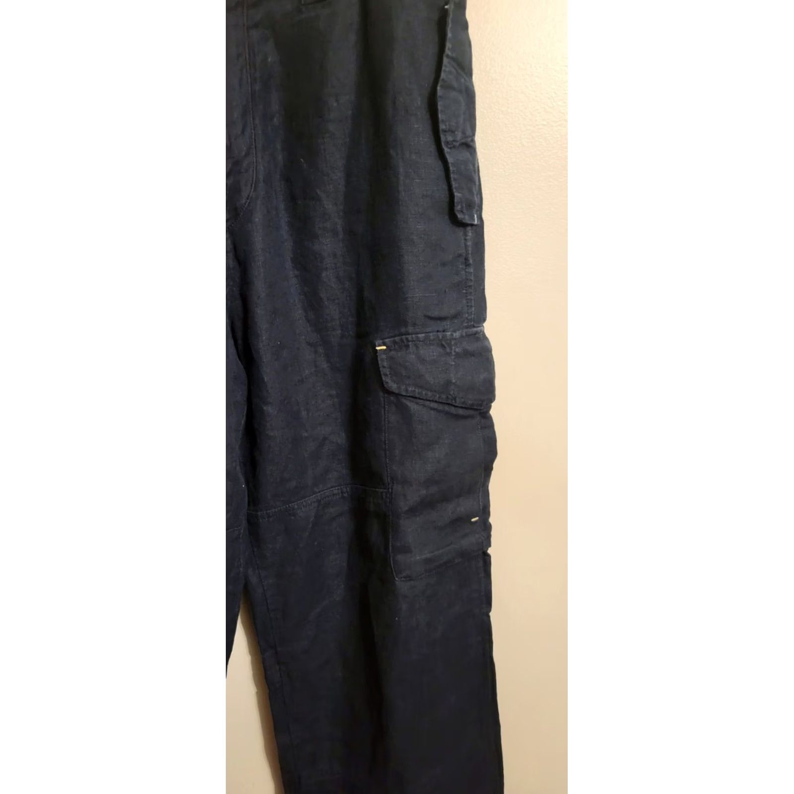 Akademiks Akademiks Blue Denim Cargo Pants Lg Navy RN. 0100964 Size US 33 - 2 Thumbnail