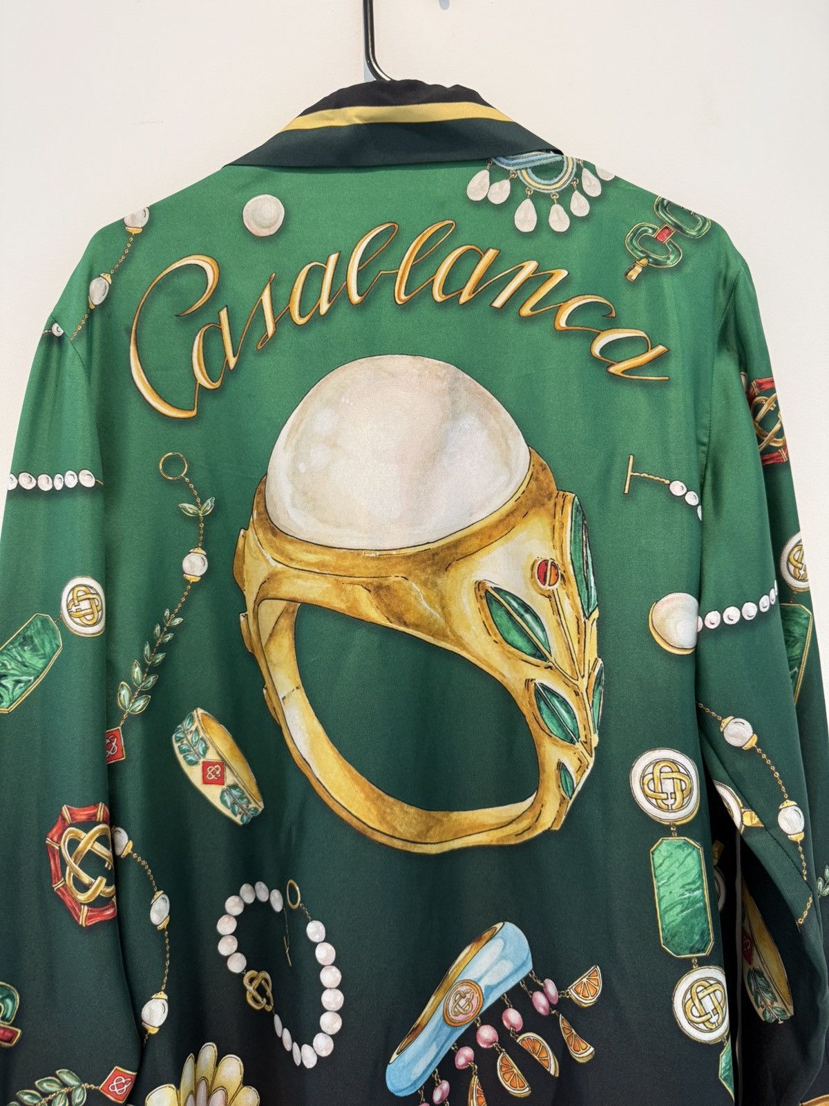 Casablanca Casablanca La Boite A Bijoux Printed Silk Shirt - Size Small Size US S / EU 44-46 / 1 - 2 Thumbnail