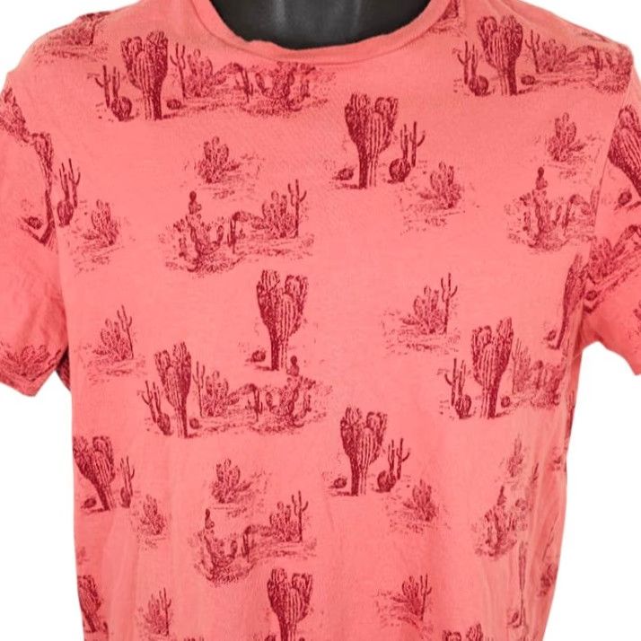 Vintage Desert Cactus T Shirt Mens Size Medium Pink All Over Print Size US M / EU 48-50 / 2 - 2 Thumbnail