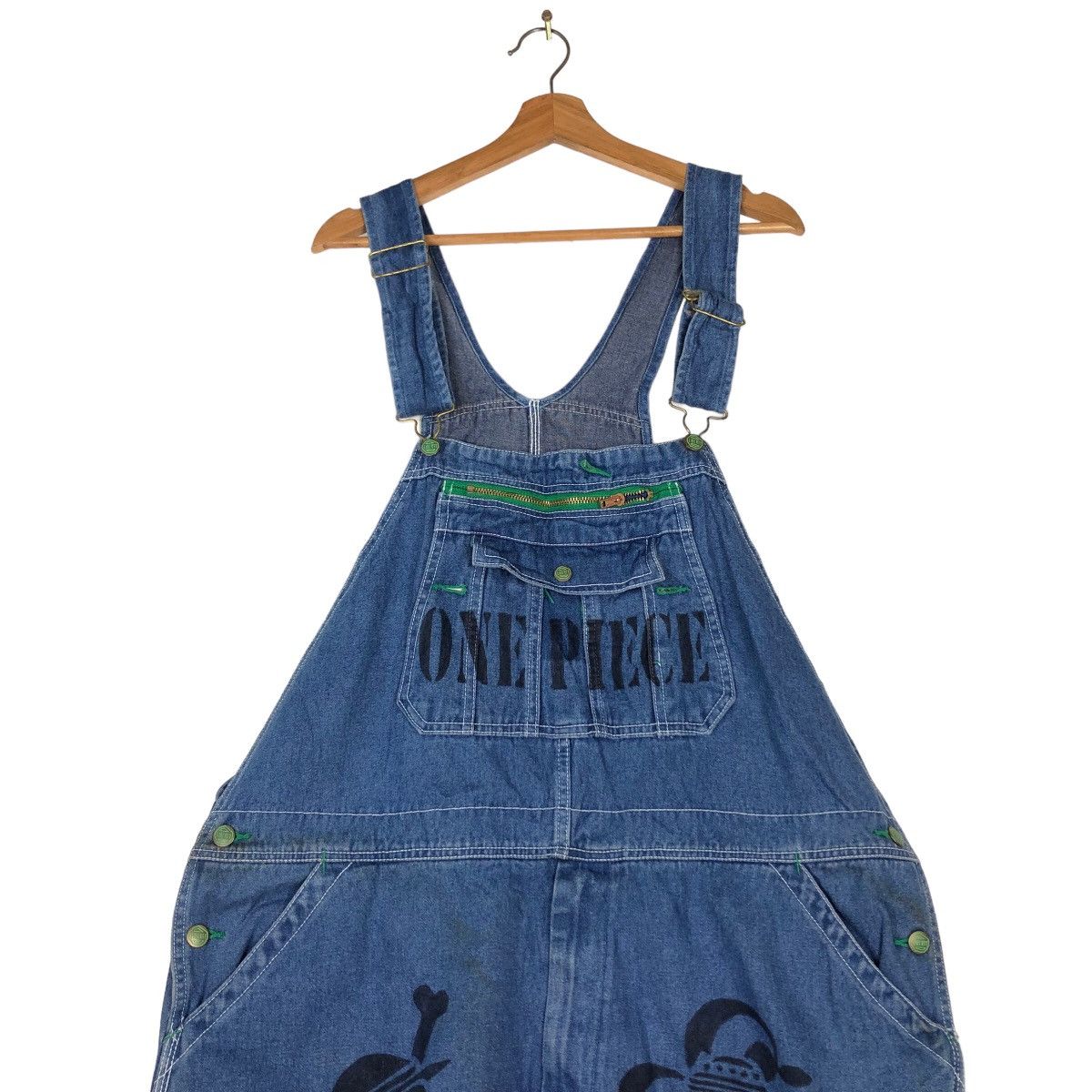 Japanese Brand 🔥Vintage Denim Overall Worker Liberty One Piece Design Size US 44 / EU 60 - 3 Thumbnail