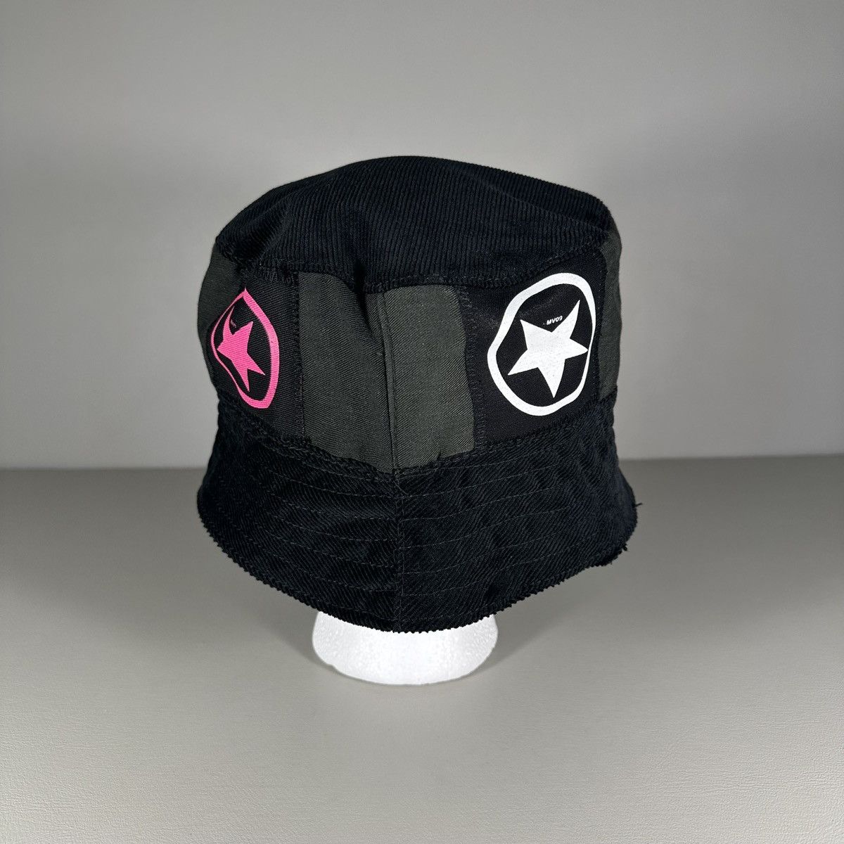 Other Marc Vachon Los Angeles Black Corduroy Pink Print Bucket Hat Size ONE SIZE - 2 Thumbnail