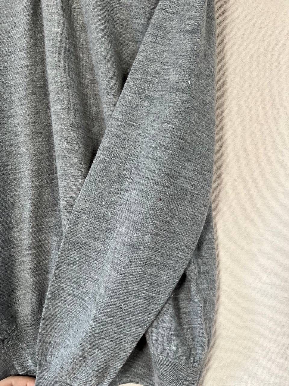 John Smedley John Smedley Gray Wool Knit Pullover Sweater Collared Button Size US L / EU 52-54 / 3 - 10 Thumbnail