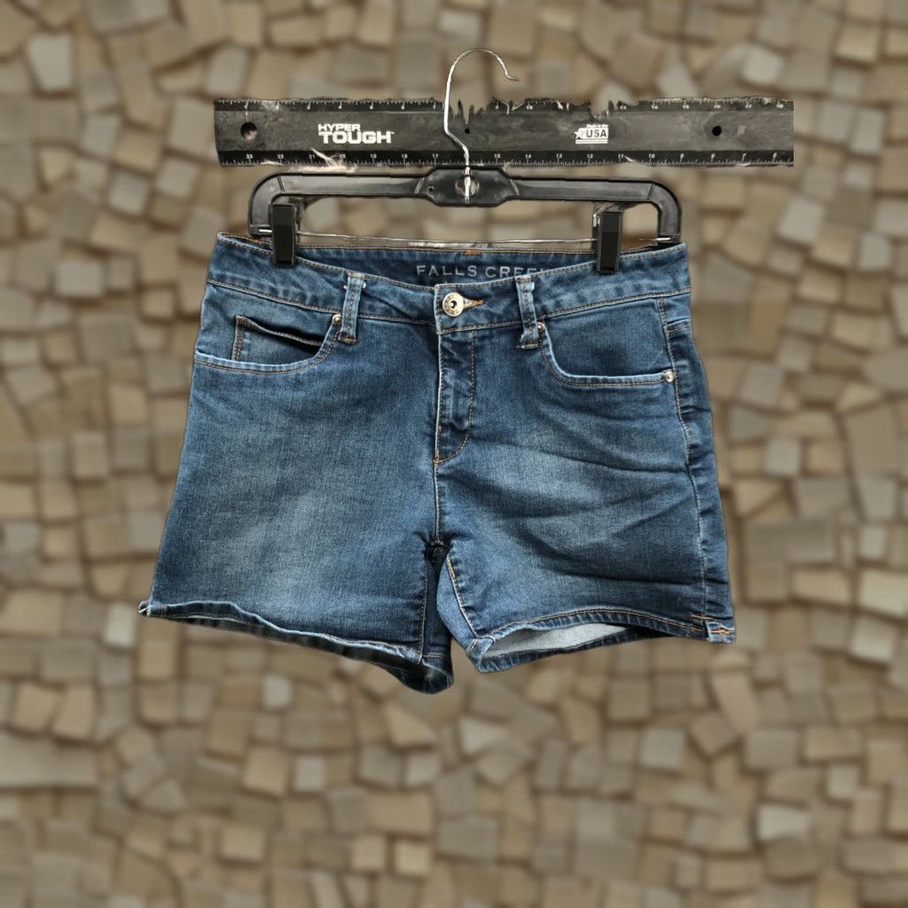 Vintage Falls Creek Boyfriend Shorts Womens Size 8 Mid Rise Medium Wash Blue Shirt Womens Casual Summer Modern 90s Boys? Size 30" / US 8 / IT 44 - 1 Thumbnail
