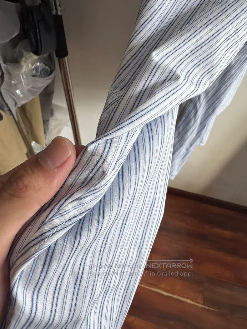 Neighborhood Neighborhood Cross Embroidered Striped Shirt Size US L / EU 52-54 / 3 - 8 Thumbnail