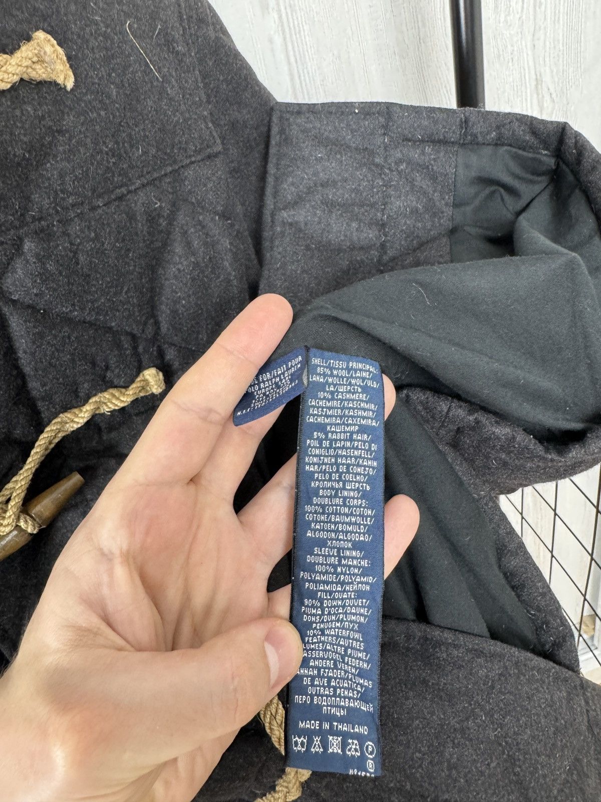 Ralph Lauren Ralph Lauren Quilted Toggle Cashmere Dark Gray Jacket Coat Size US L / EU 52-54 / 3 - 10 Thumbnail