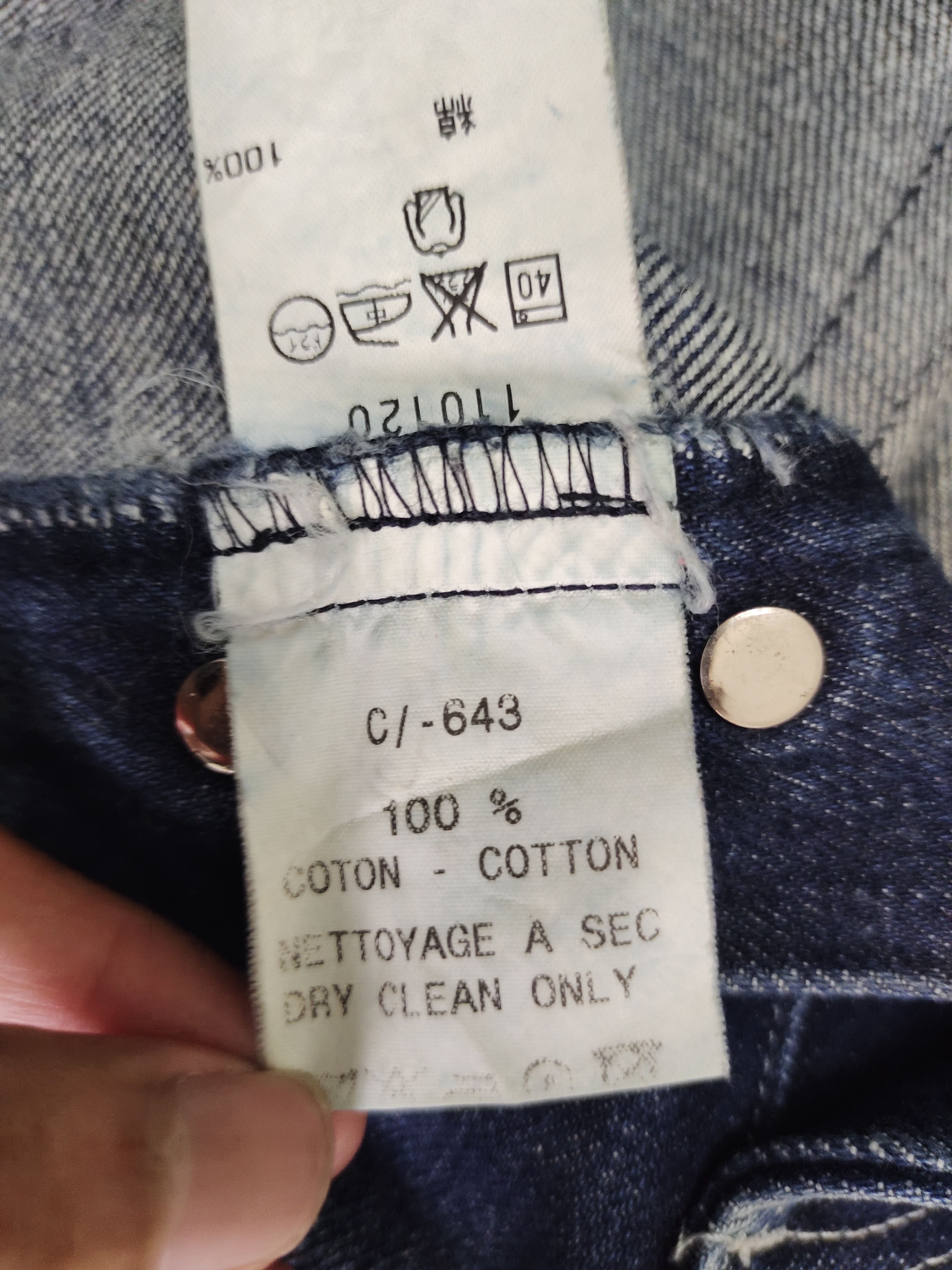 agnes b. Vintage 90s Agnes B. Homme Clawmark Faded Denim Jeans Size US 34 / EU 50 - 21 Thumbnail