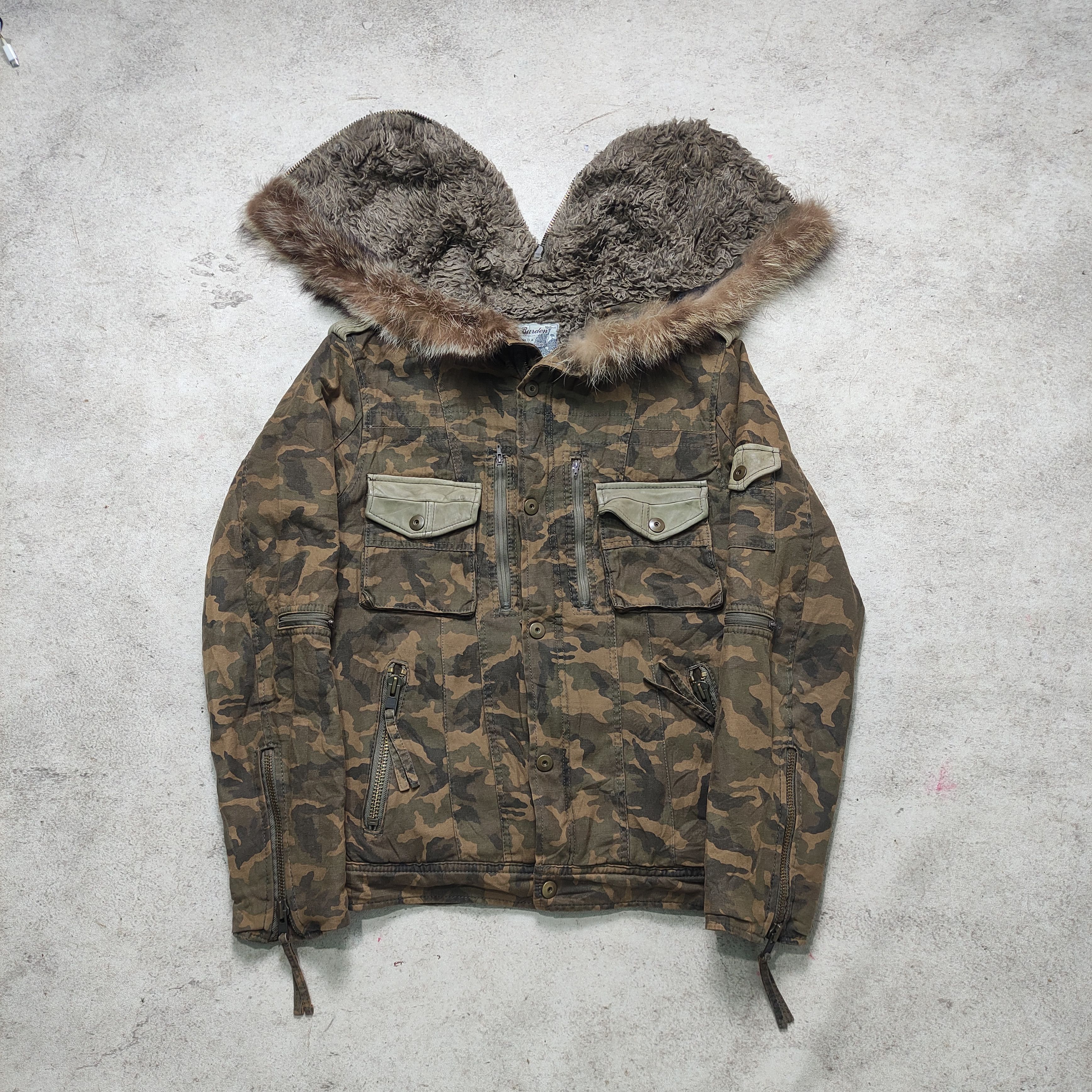 If Six Was Nine Burden Camo Military Fur Jacket Japanese Brand Size US M / EU 48-50 / 2 - 4 Thumbnail