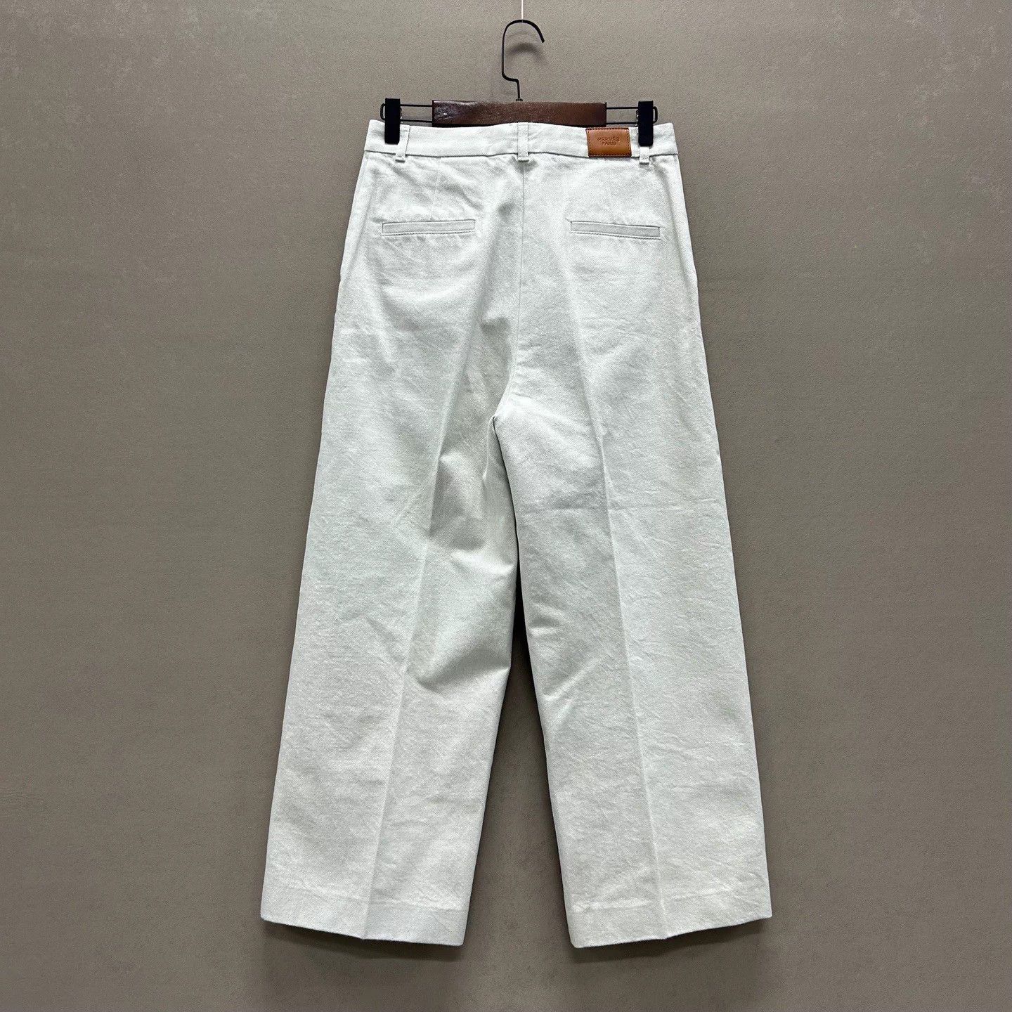 Hermes HERMES White 99 New 36 Pants ys000943 Size US 36 / EU 52 - 2 Thumbnail