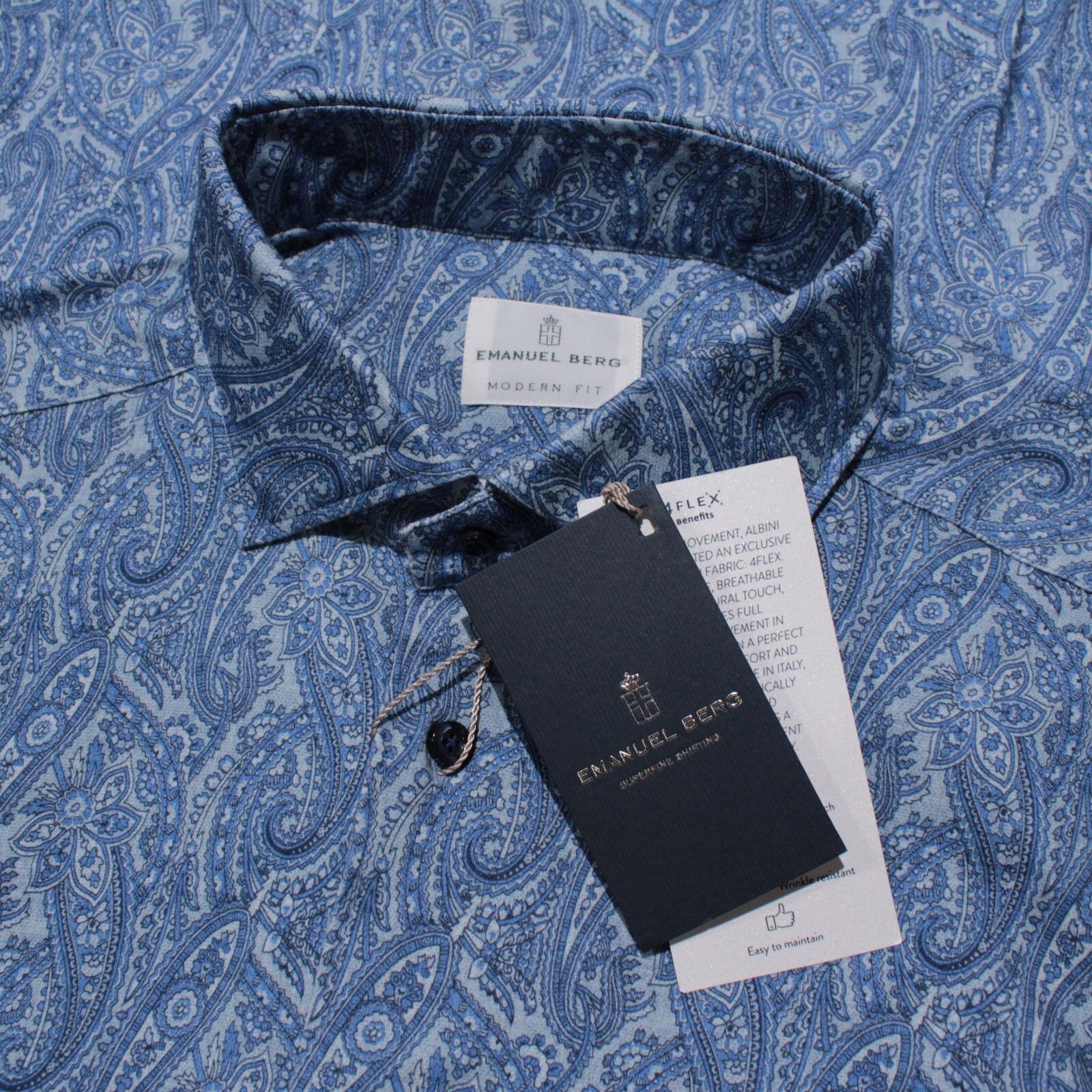 Other Emanuel Berg New with tags Shirt Size L US In Blue Size US L / EU 52-54 / 3 - 1 Thumbnail
