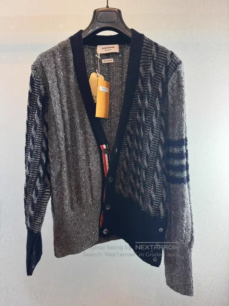 Thom Browne Thom Browne Color-block Knit Cardigan Size US L / EU 52-54 / 3 - 1 Thumbnail