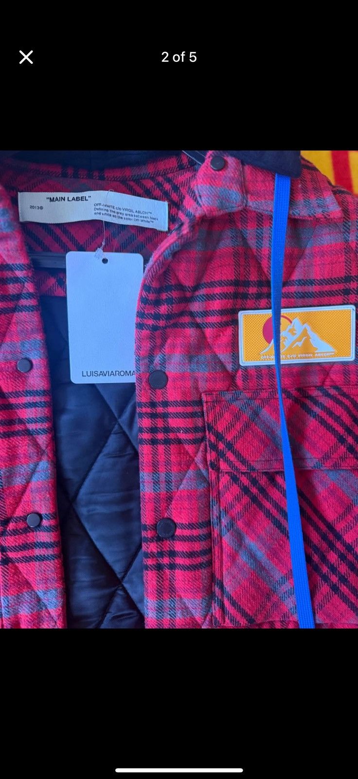 Off-White Off-white Insulated flannel jacket with hood Size US S / EU 44-46 / 1 - 4 Thumbnail