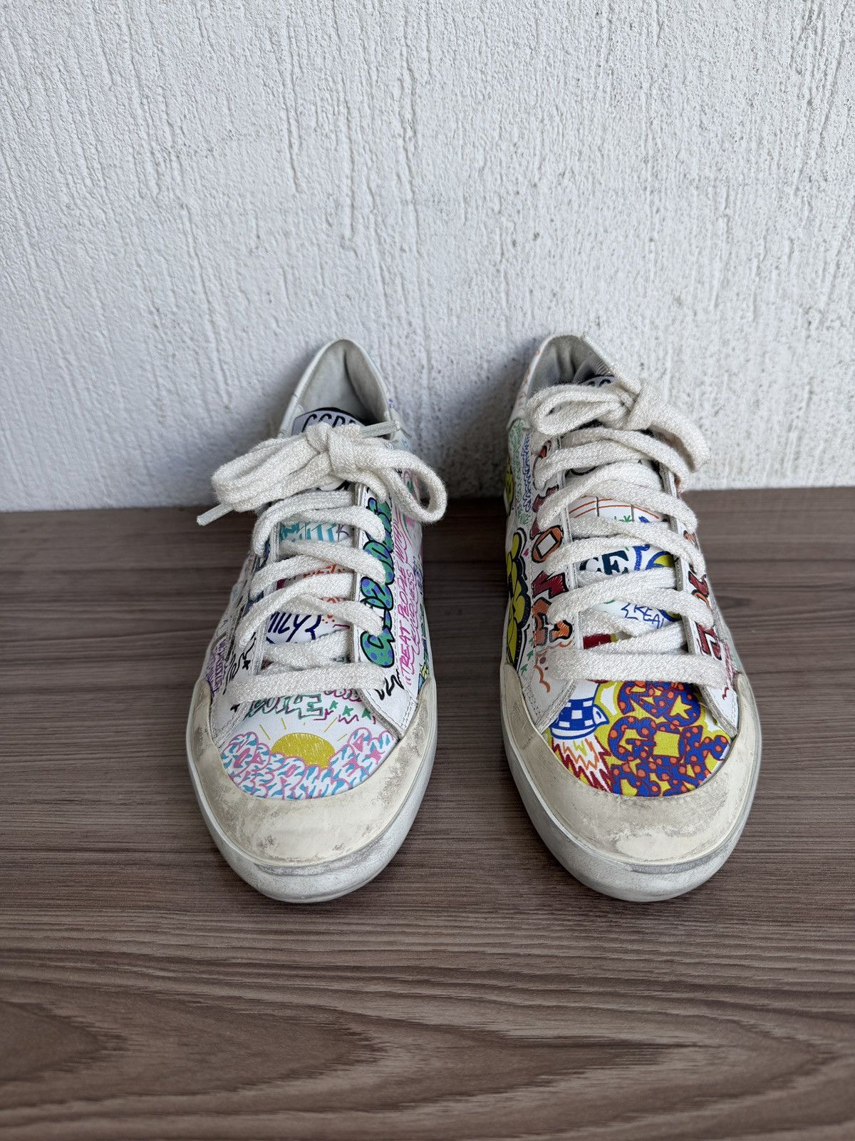 Golden Goose graffiti superstar Gats trainer Size US 8 / IT 38 - 8 Thumbnail
