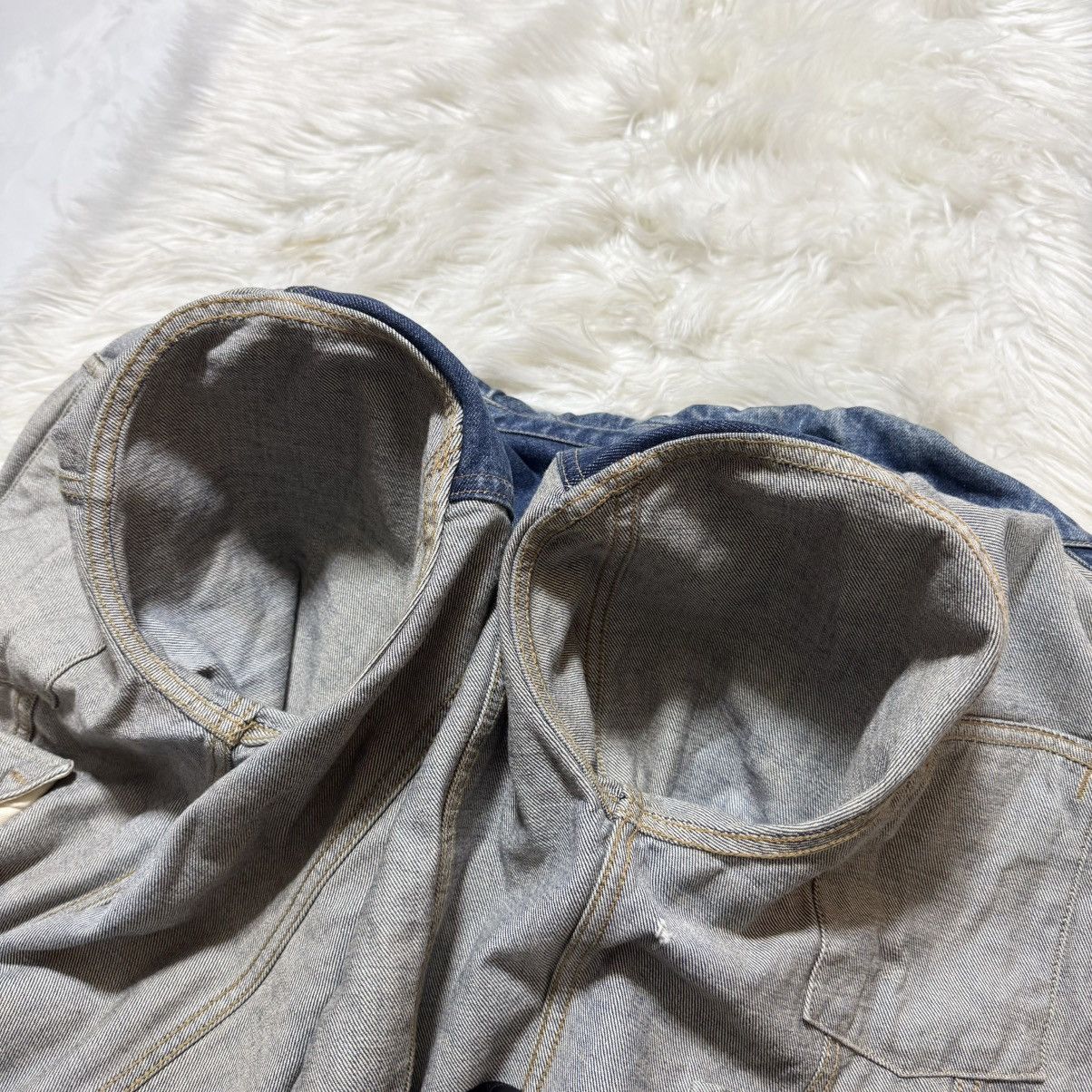 Saint Laurent Paris Saint Laurent Paris Distressed Trucker Denim Jacket Size US L / EU 52-54 / 3 - 11 Thumbnail