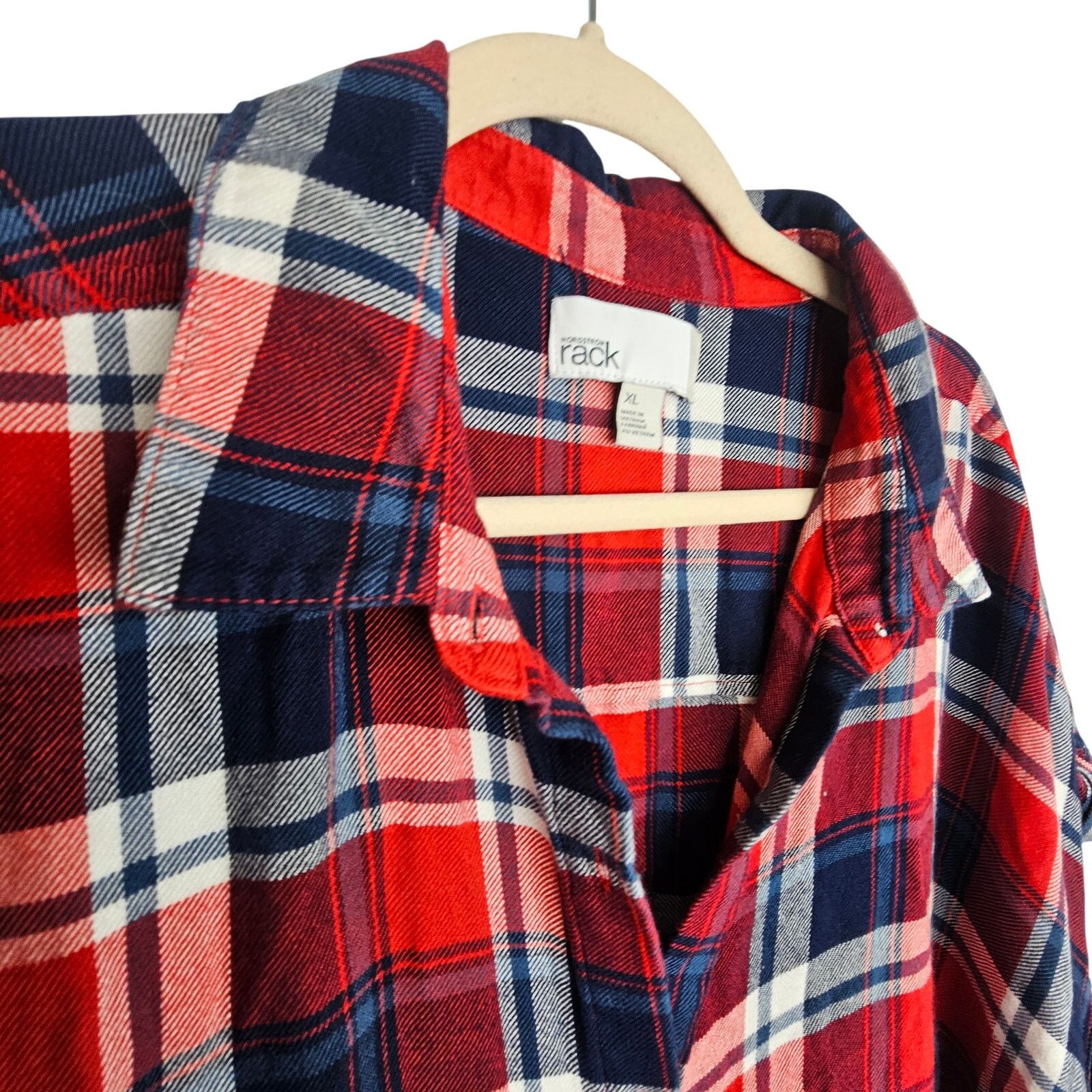 Nordstrom Nordstrom Rack Womens Plaid Button Shirt XL Western Grunge Size XL / US 12-14 / IT 48-50 - 5 Thumbnail