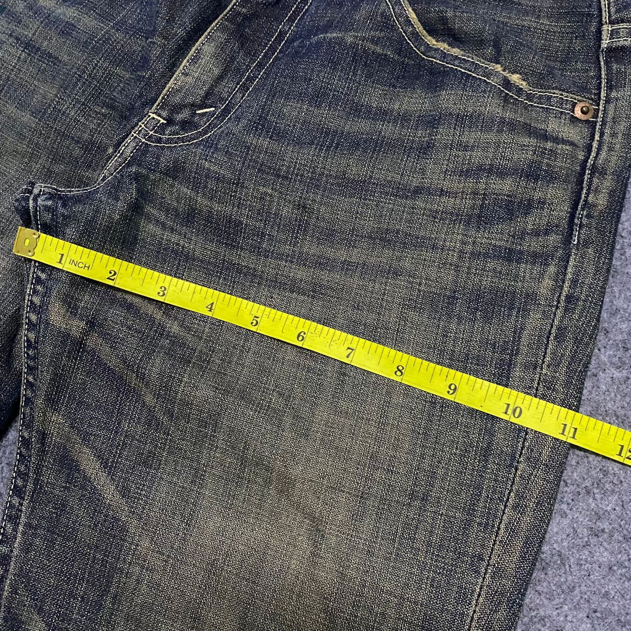 If Six Was Nine 💥Flare💥Vintage Levis Distressed Denim Size US 31 - 5 Thumbnail