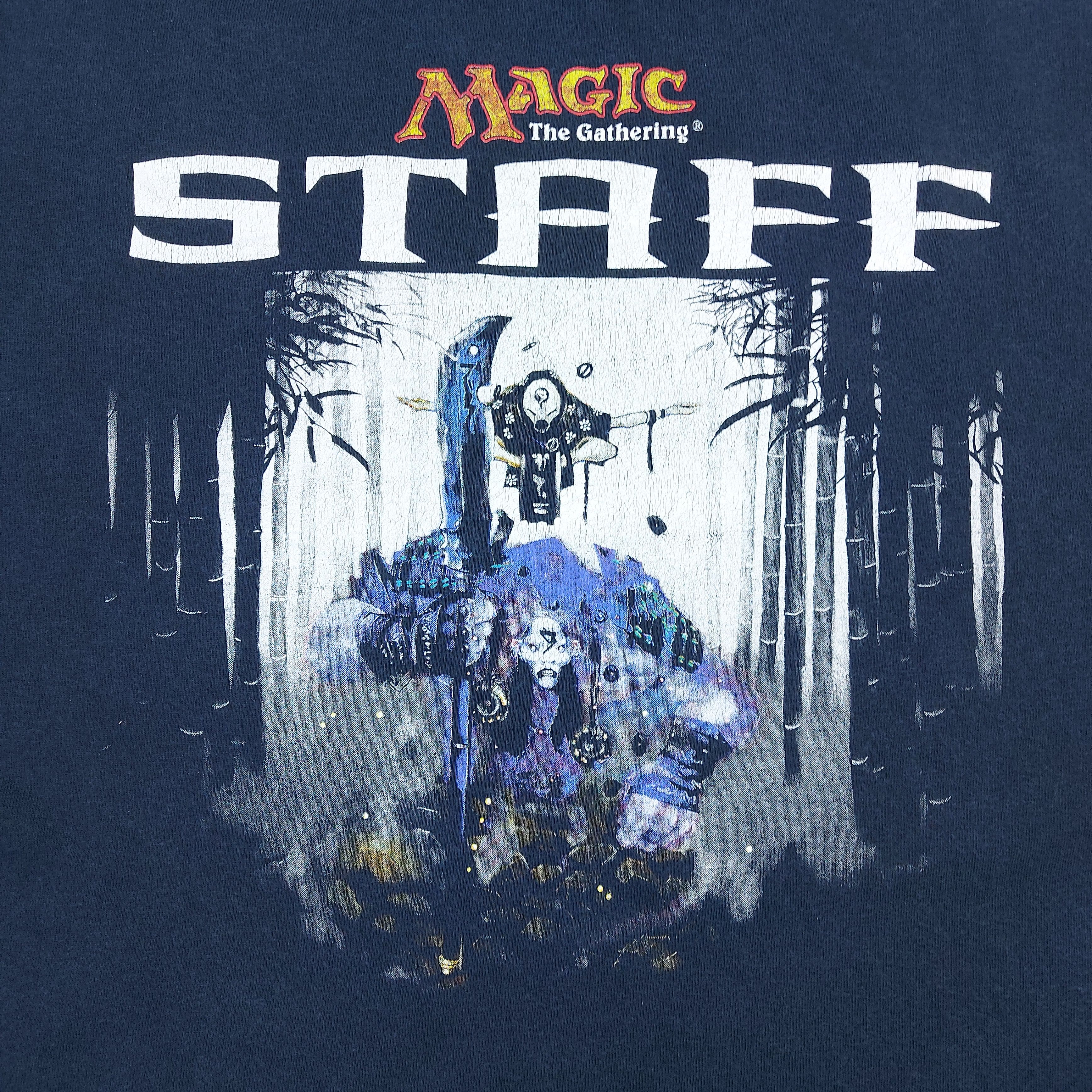 Other VTG 2003 Magic The Gathering Saviors of Kamigawa Staff TEE Size US XL / EU 56 / 4 - 6 Thumbnail