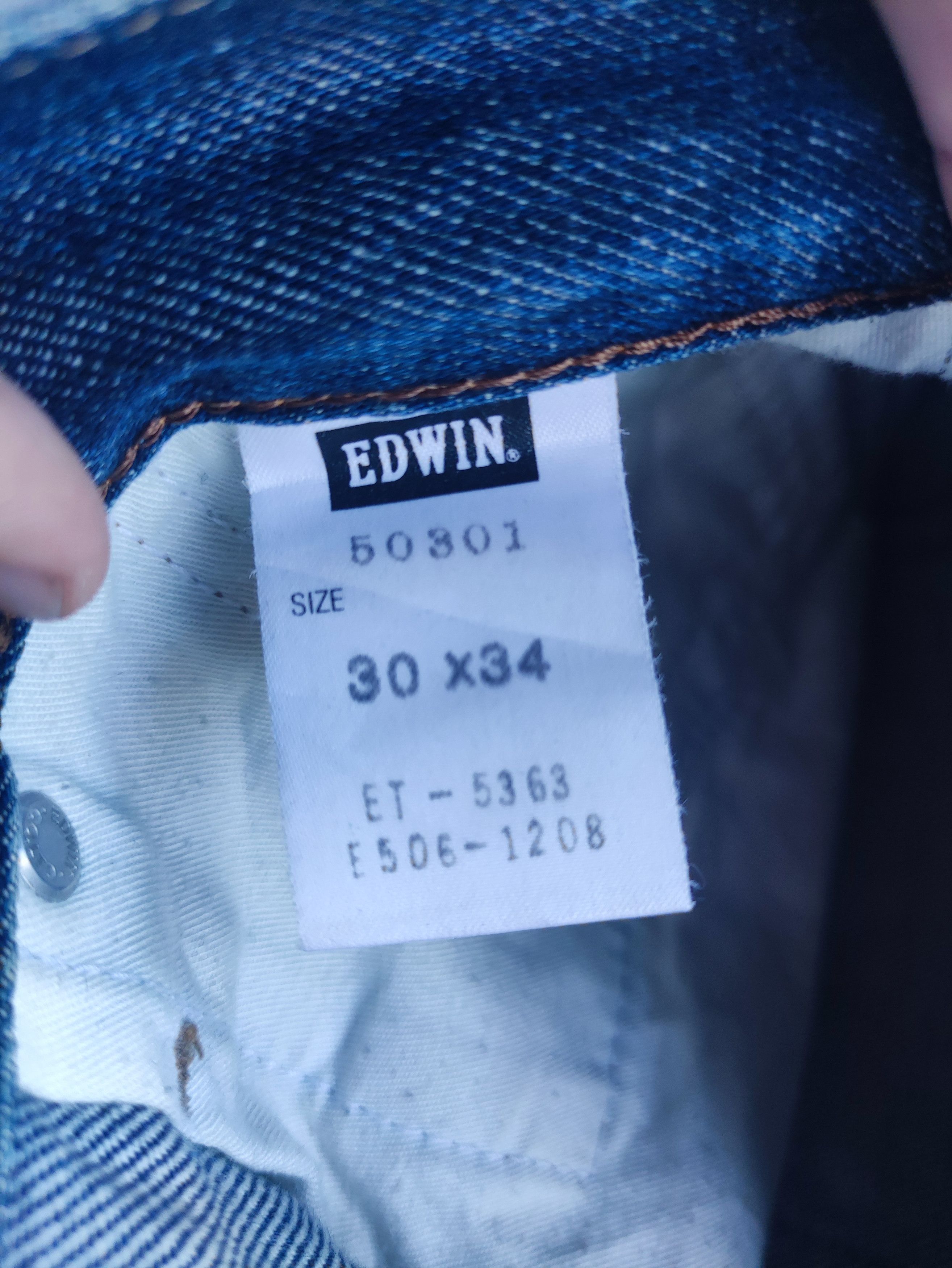 Edwin Vintage Edwin Brand Straight Denim Distressed Faded Pants Size US 29 - 7 Thumbnail