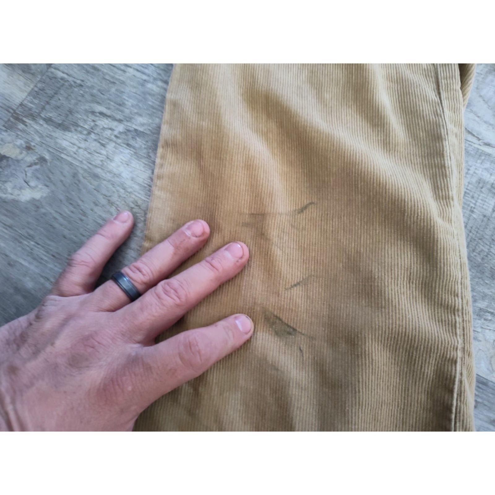 BB Dakota VTG Dakota Corduroy Straight Pants Mens 36x34 80s Western Tan Beige Workwear Made United States USA Size US 36 / EU 52 - 4 Thumbnail