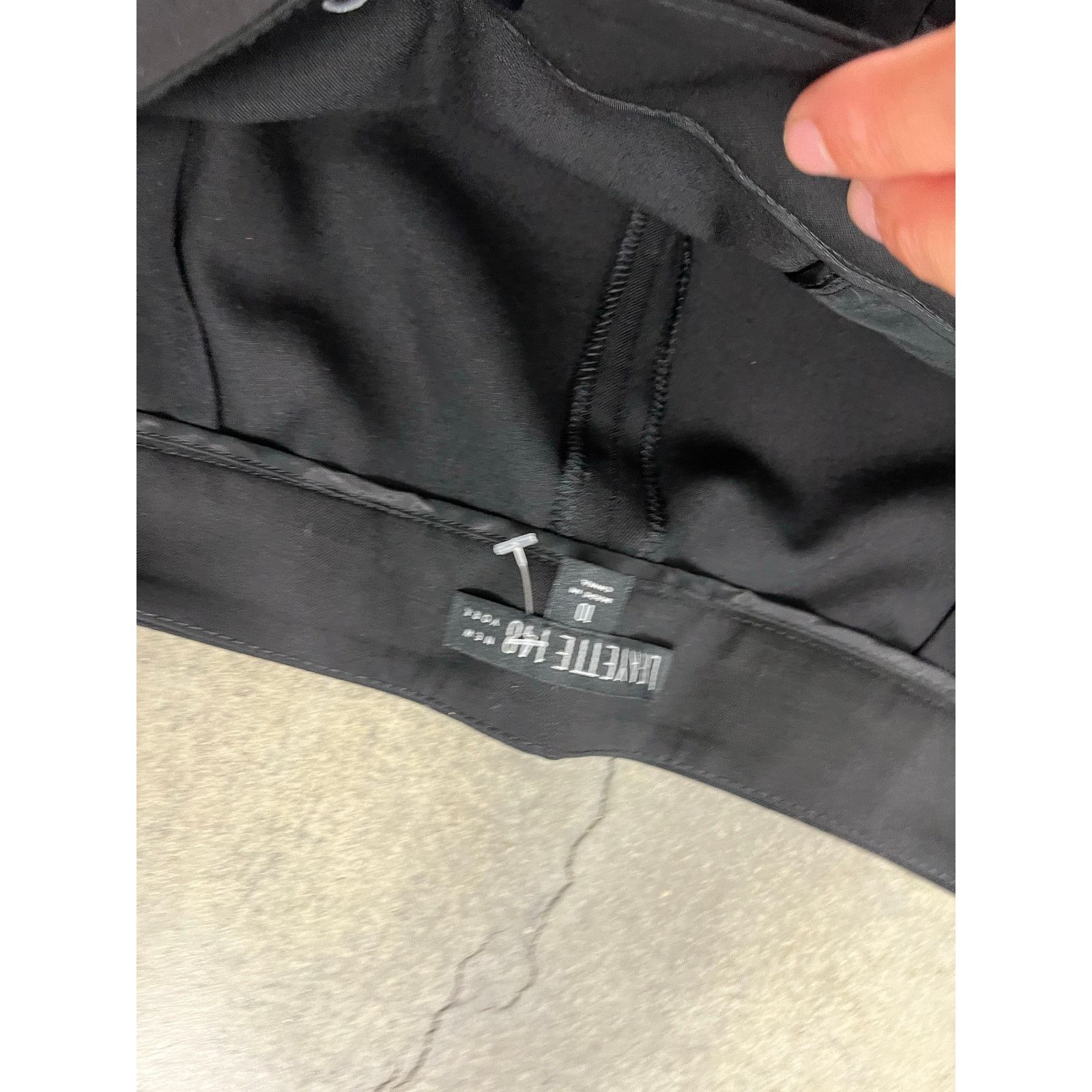 Lafayette 148 NWT Lafayette 148 Wool Straight Leg Black Career 10 Size 32" / US 10 / IT 46 - 4 Thumbnail