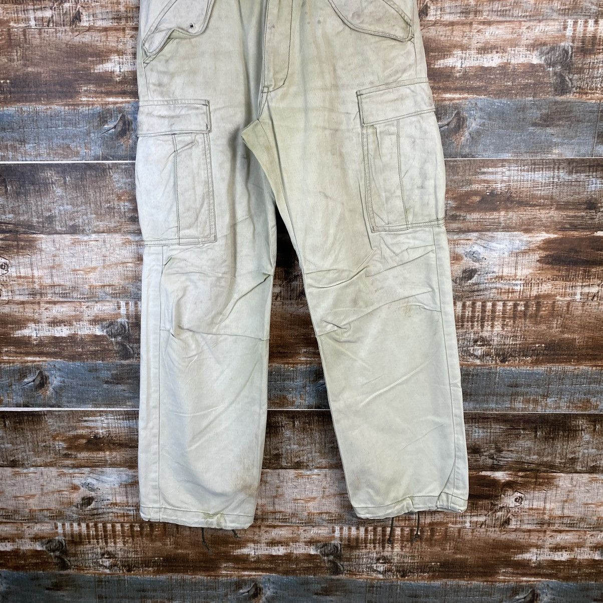 Japanese Brand DL Surplus White Cargo Multipocket Pants #C1218 Size US 29 - 3 Thumbnail